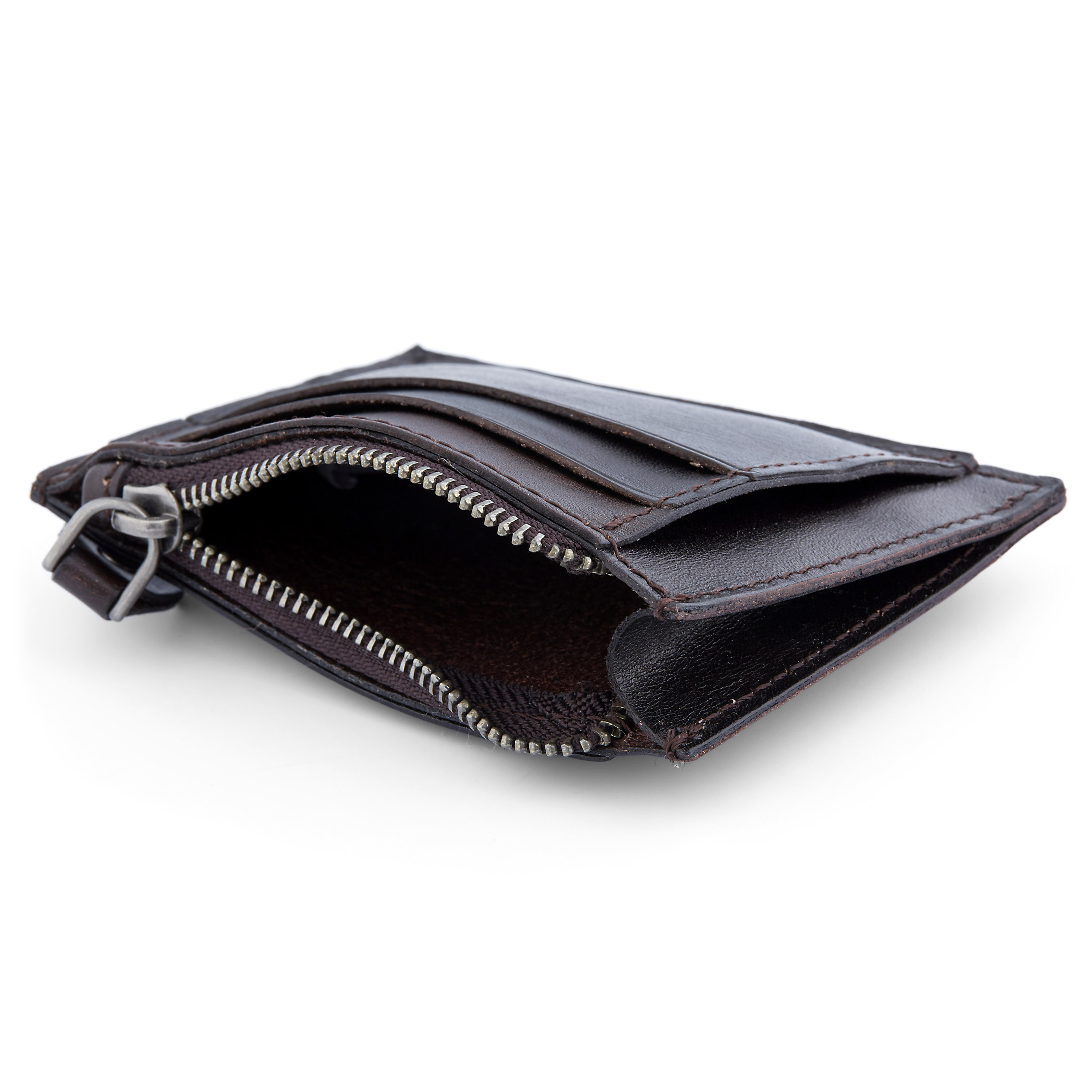 Donkerbruine Osias Leren Portemonnee - 2