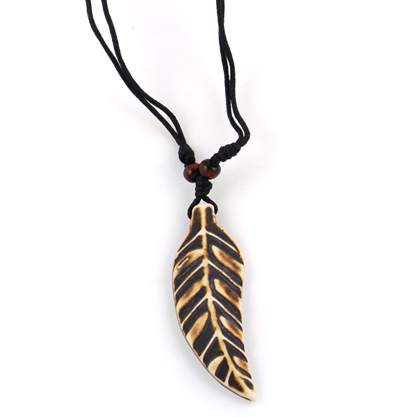 Bladformet Naturhalskæde - 1