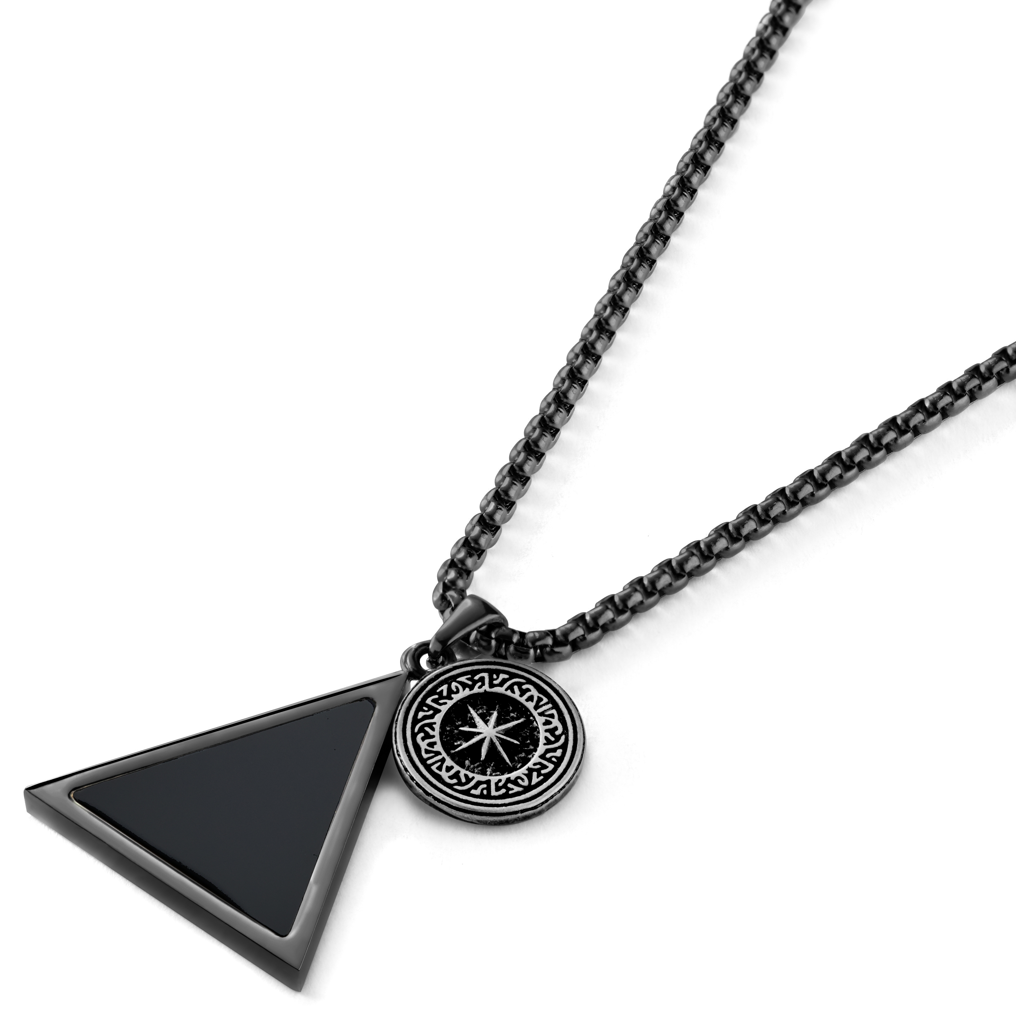 Orisun | Halsband med Triangelformad Svart Onyx - 2