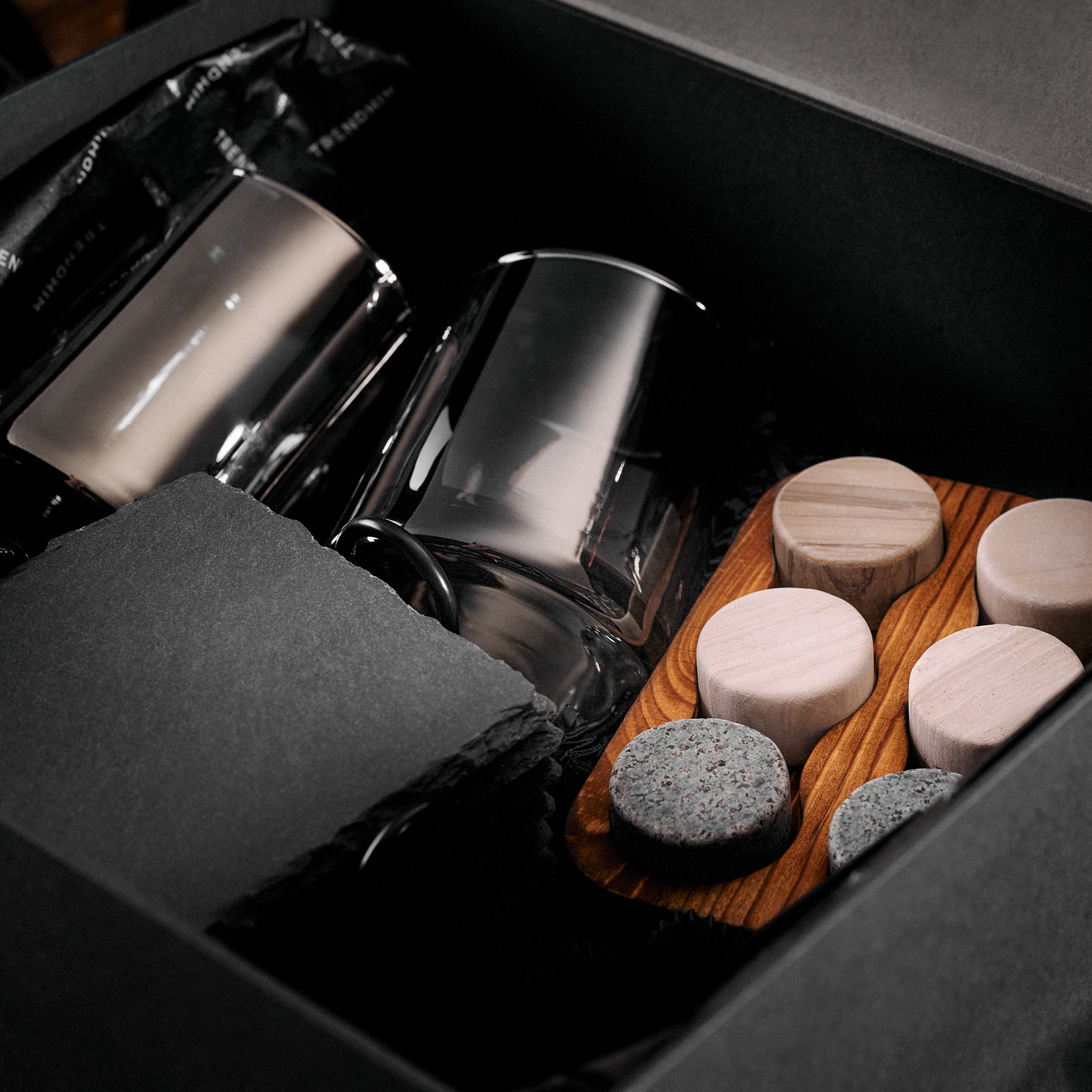 Luxe Geschenkset voor Whiskykenners | Stenen Onderzetters - 3