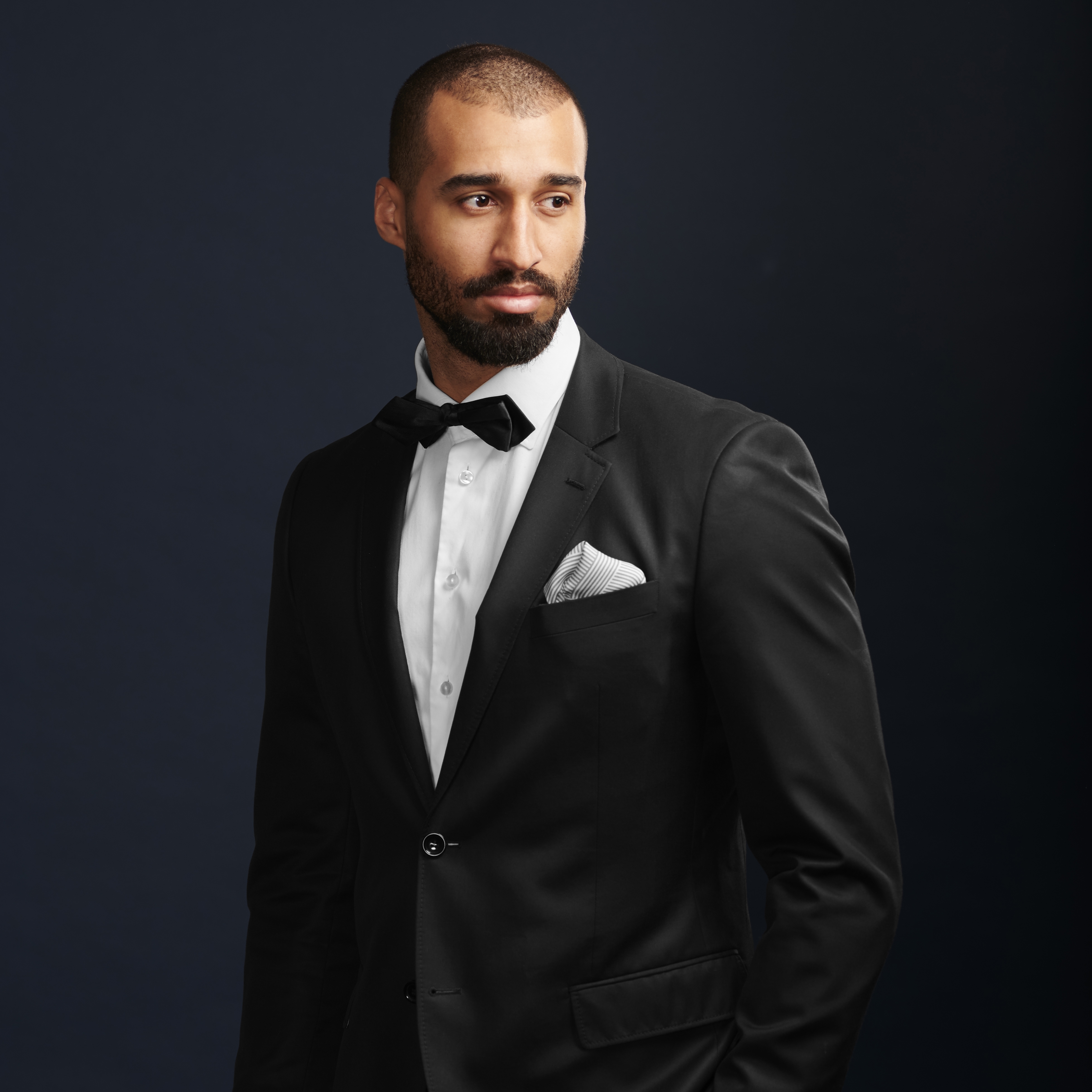 Grey & White Stripes Silk Pocket Square - 6