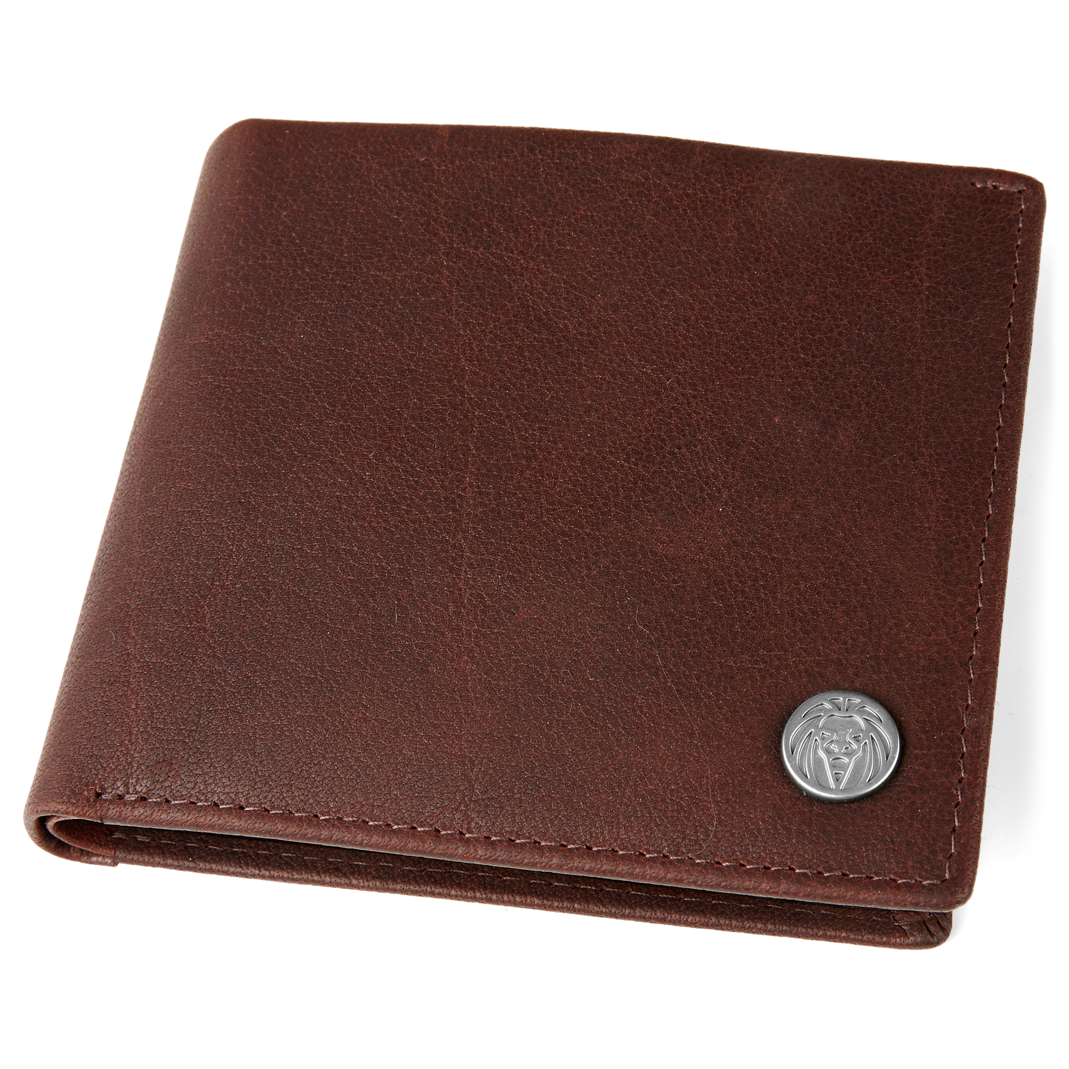 Klasická kožená peněženka Oxford v hnědé barvě - 4