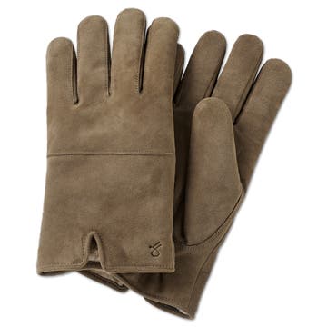 Hiems | Светлокафяви велурени кожени ръкавици