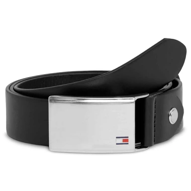Tommy Hilfiger Plakettengürtel Schwarz Tommy Hilfiger Plakettengürtel Schwarz