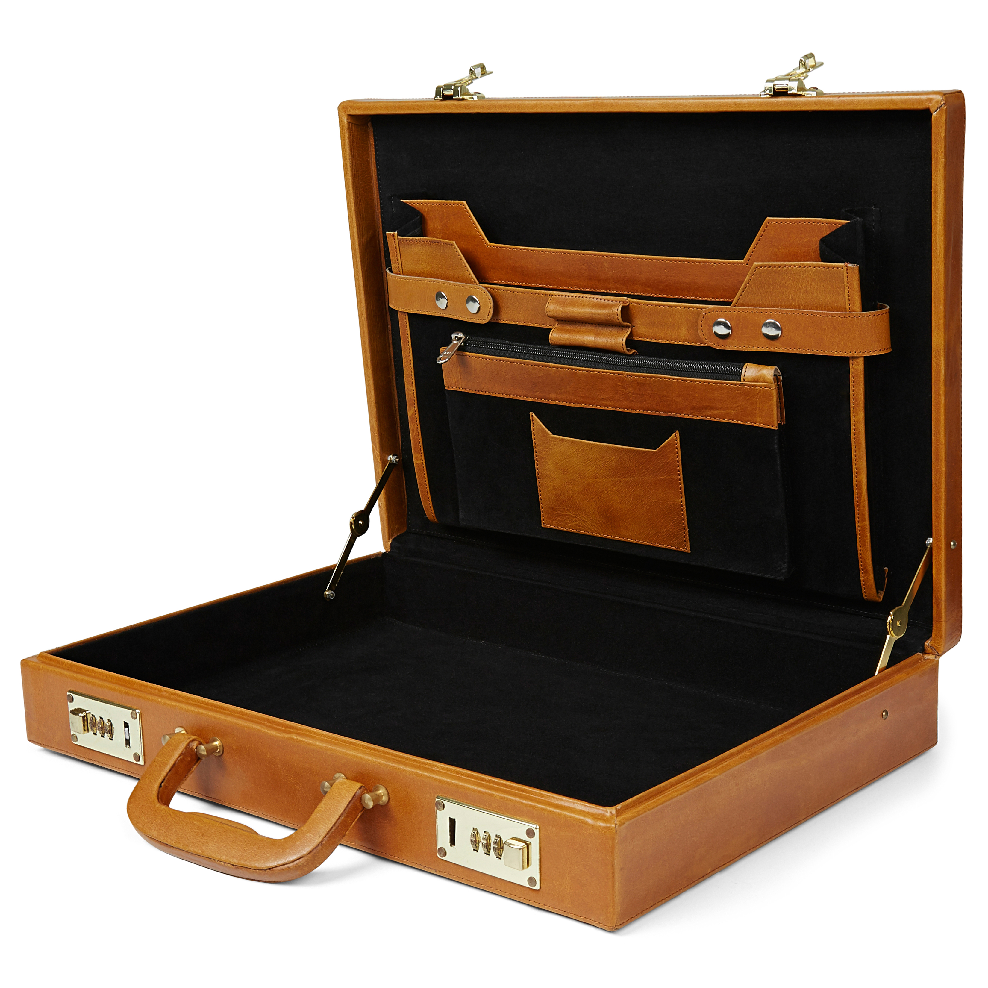 Attachemappe i Tan Læder - 2