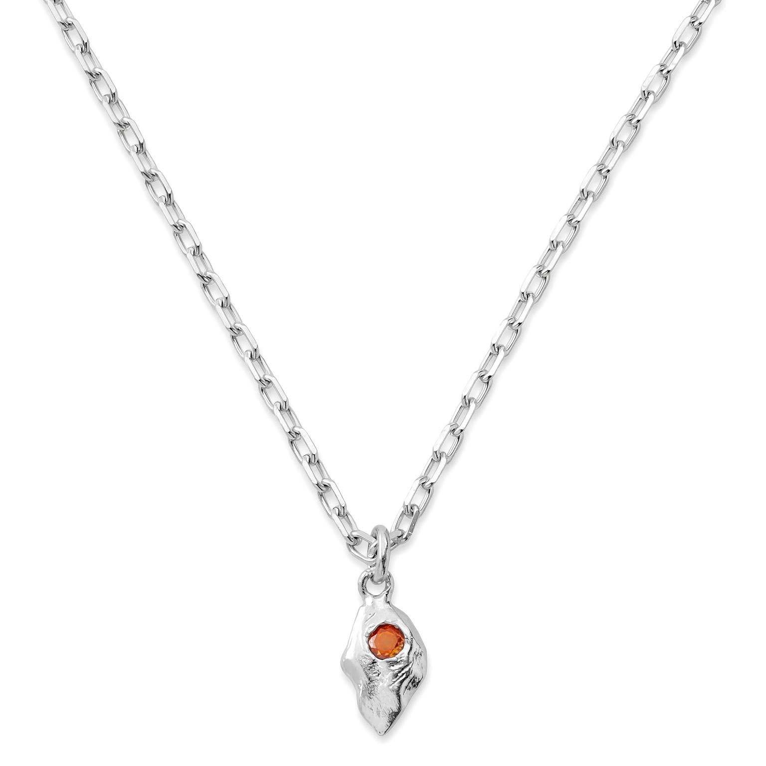 Hidden Gem | Blaze 925 sterling sidabro grandinėlė su plonu lašo formos pakabuku Hidden Gem | Blaze 925 sterling sidabro grandinėlė su plonu lašo formos pakabuku