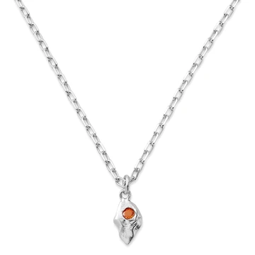 Hidden Gem | Blaze slanke ketting van 925 sterling zilver met druppelvormig detail Hidden Gem | Blaze slanke ketting van 925 sterling zilver met druppelvormig detail
