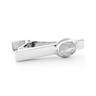 Short 925s Silver & White Pearl Tie Clip