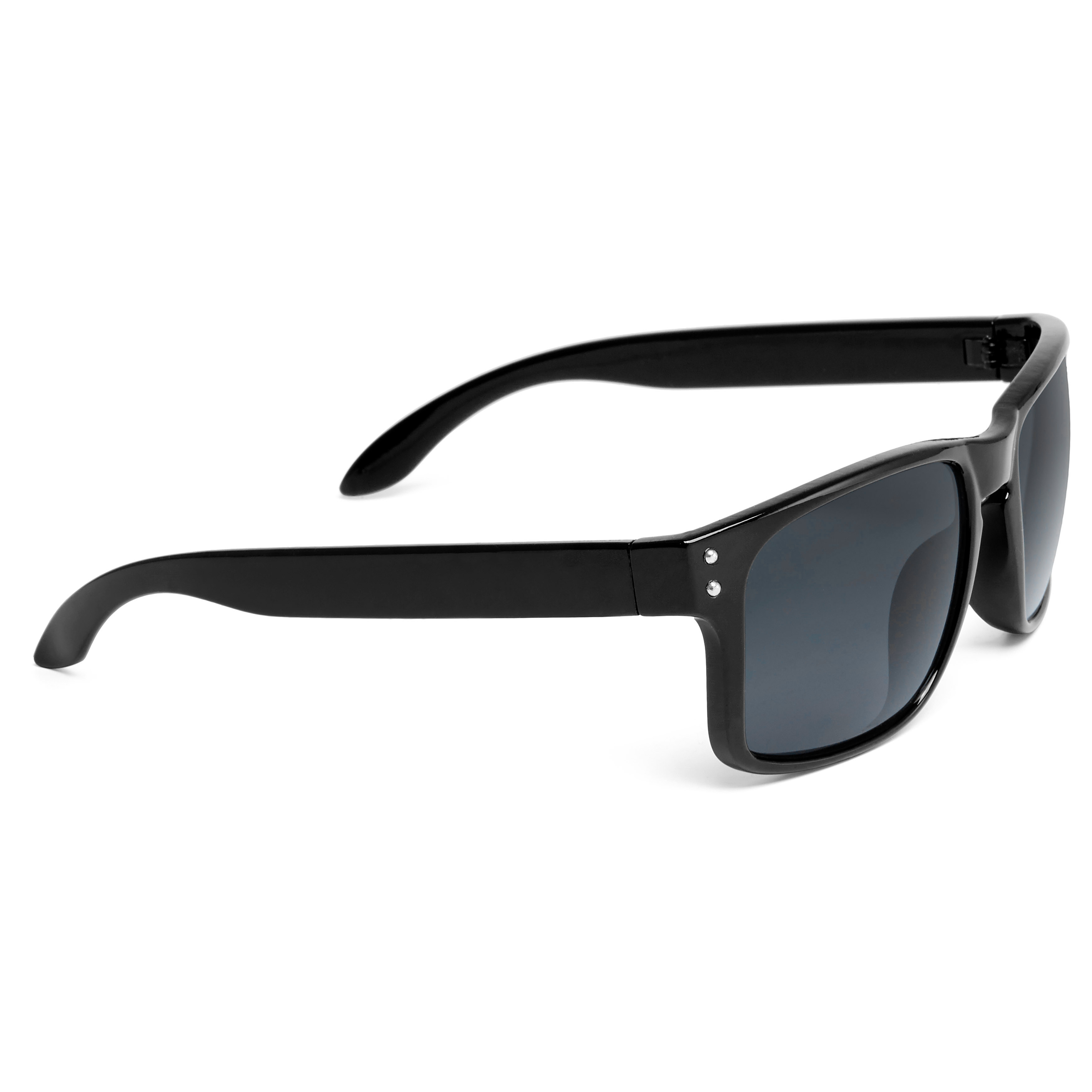 Retro Zwarte Zonnebril - 3