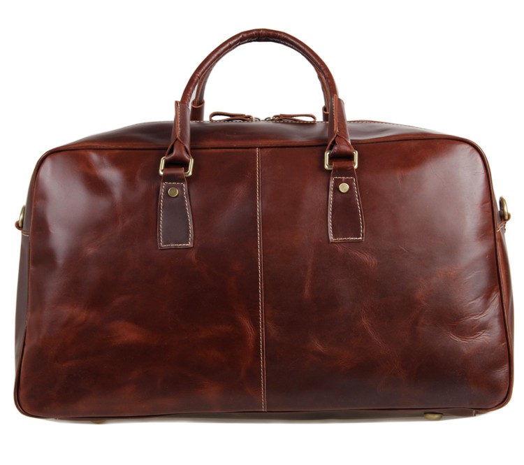 Marion Maroon Weekend Leather Case - 5