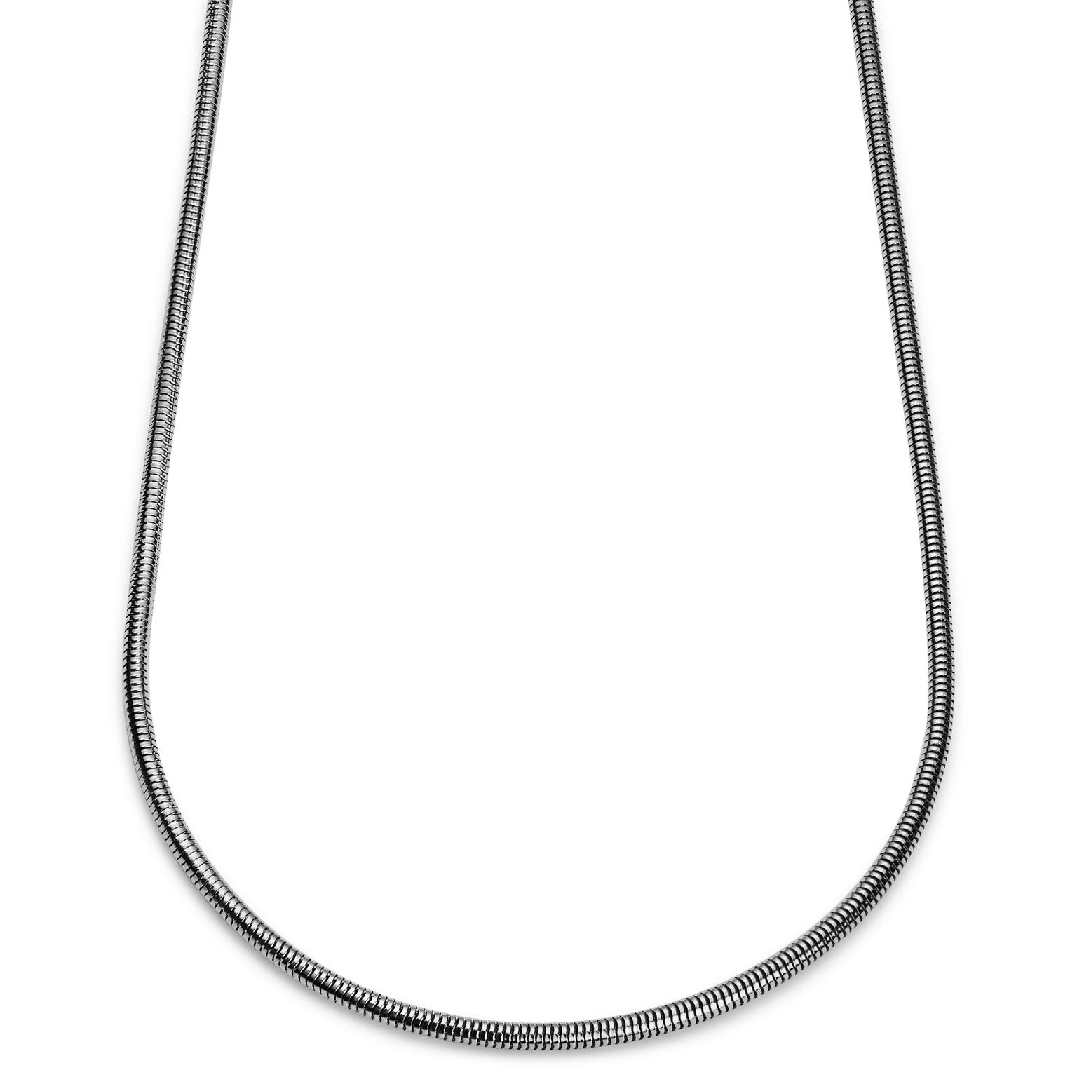 „Essentials“ | 4 mm sidabro spalvos gyvatinės grandinėlės vėrinys „Essentials“ | 4 mm sidabro spalvos gyvatinės grandinėlės vėrinys