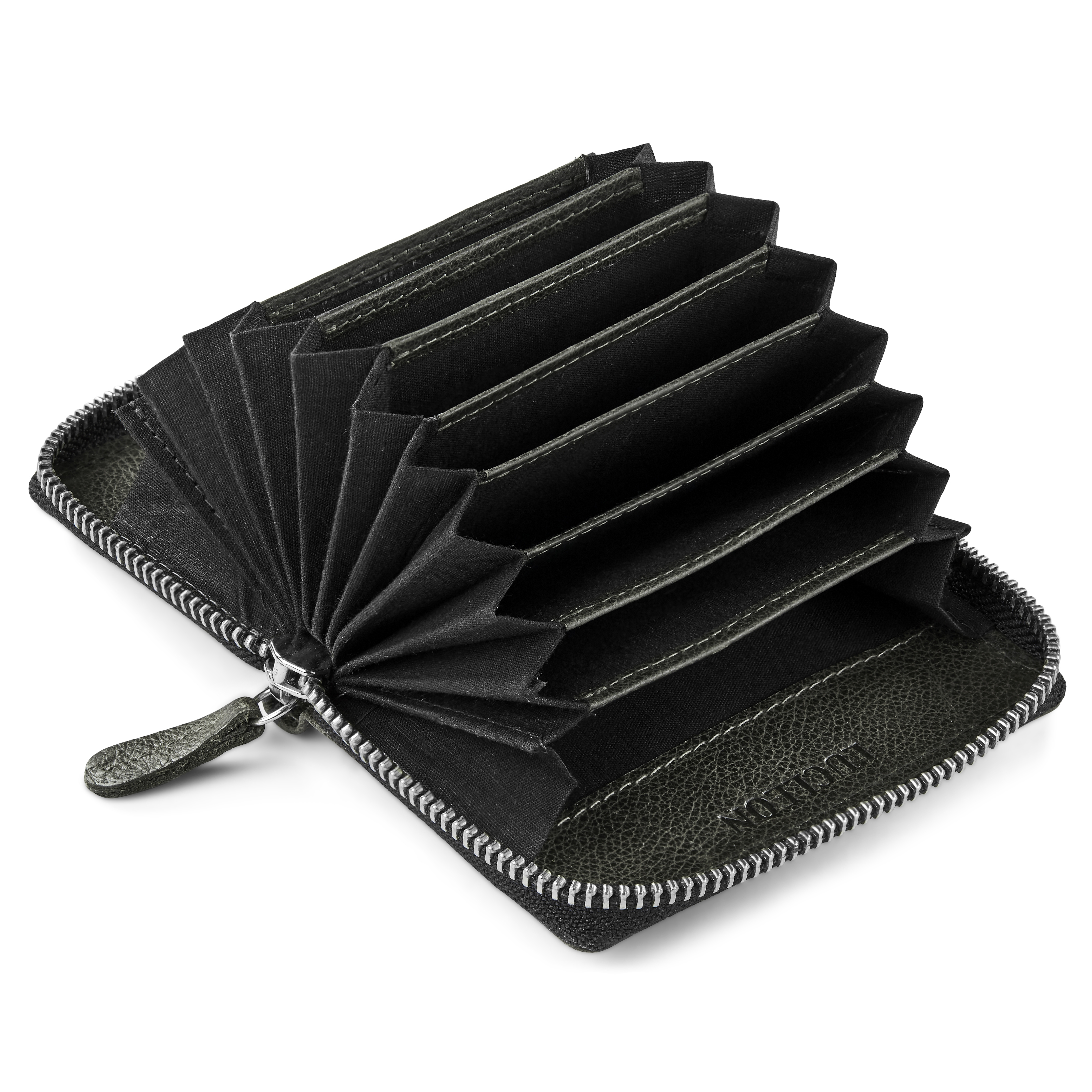 Brown-Grey Licio RFID Leather Card Holder - 2