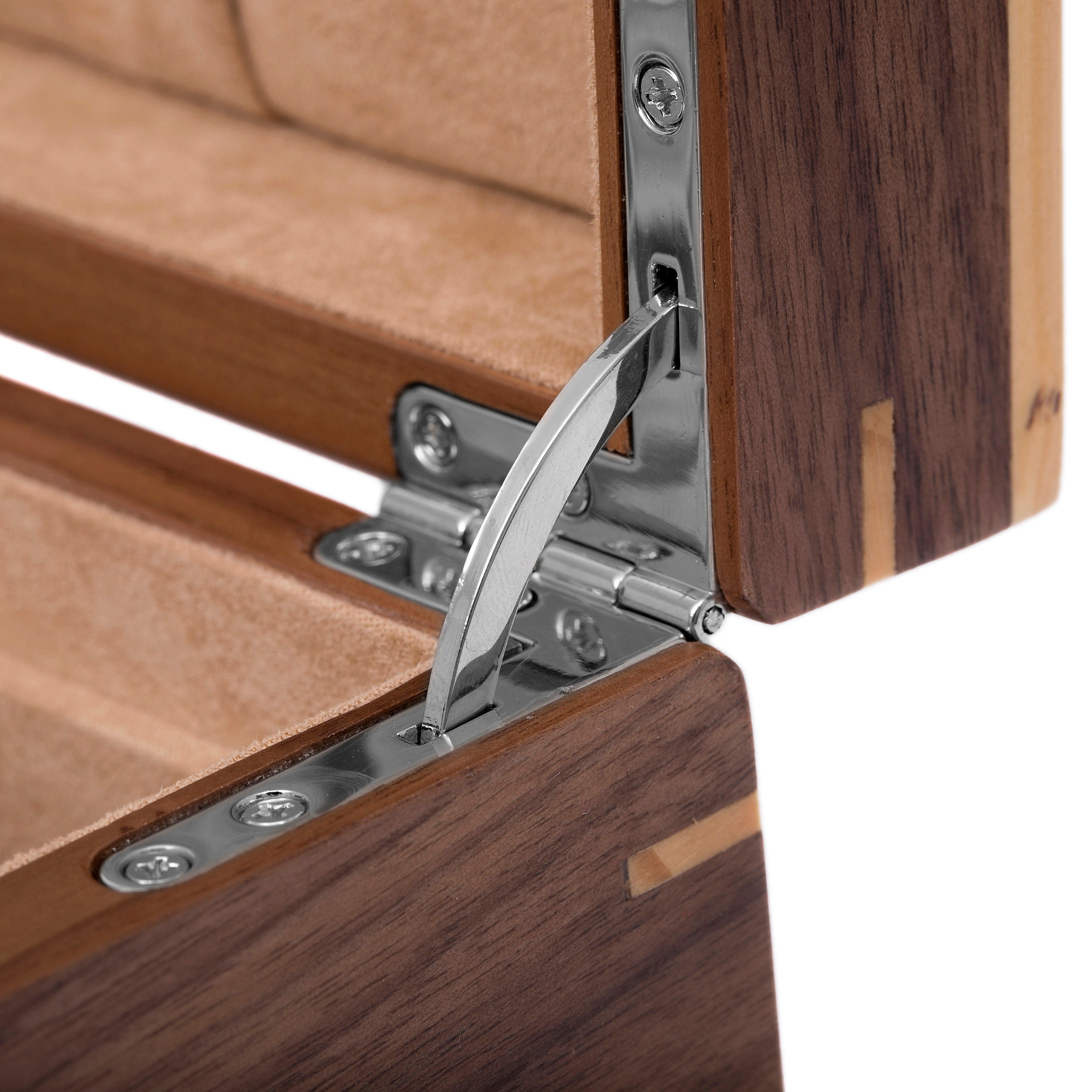 Walnut Wooden Watch Box - 10 Watches - 6