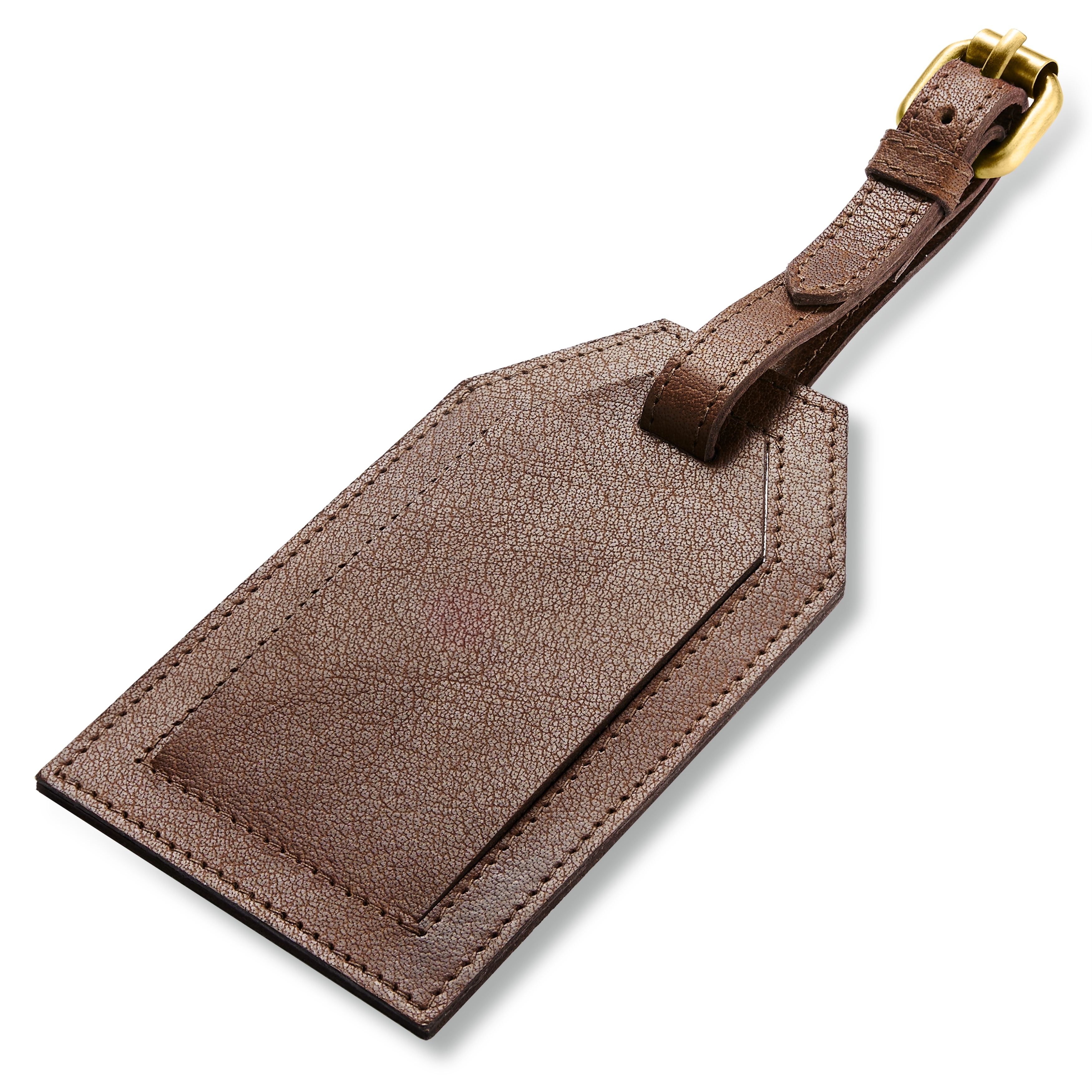 Luggage Tag | Dark Brown Full-Grain Buffalo Leather - 2