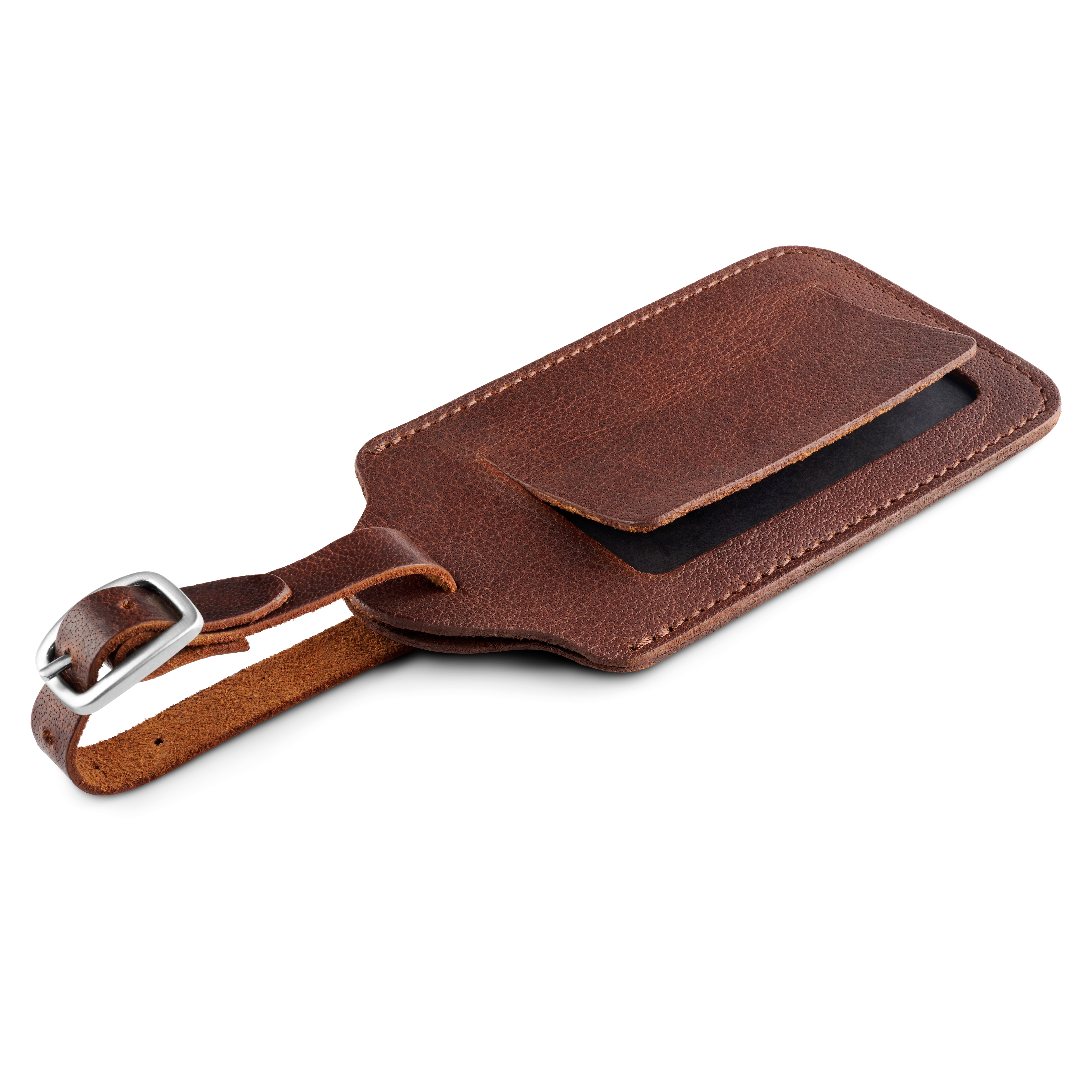 Luggage Tag | Montreal Tan Full-Grain Buffalo Leather - 2