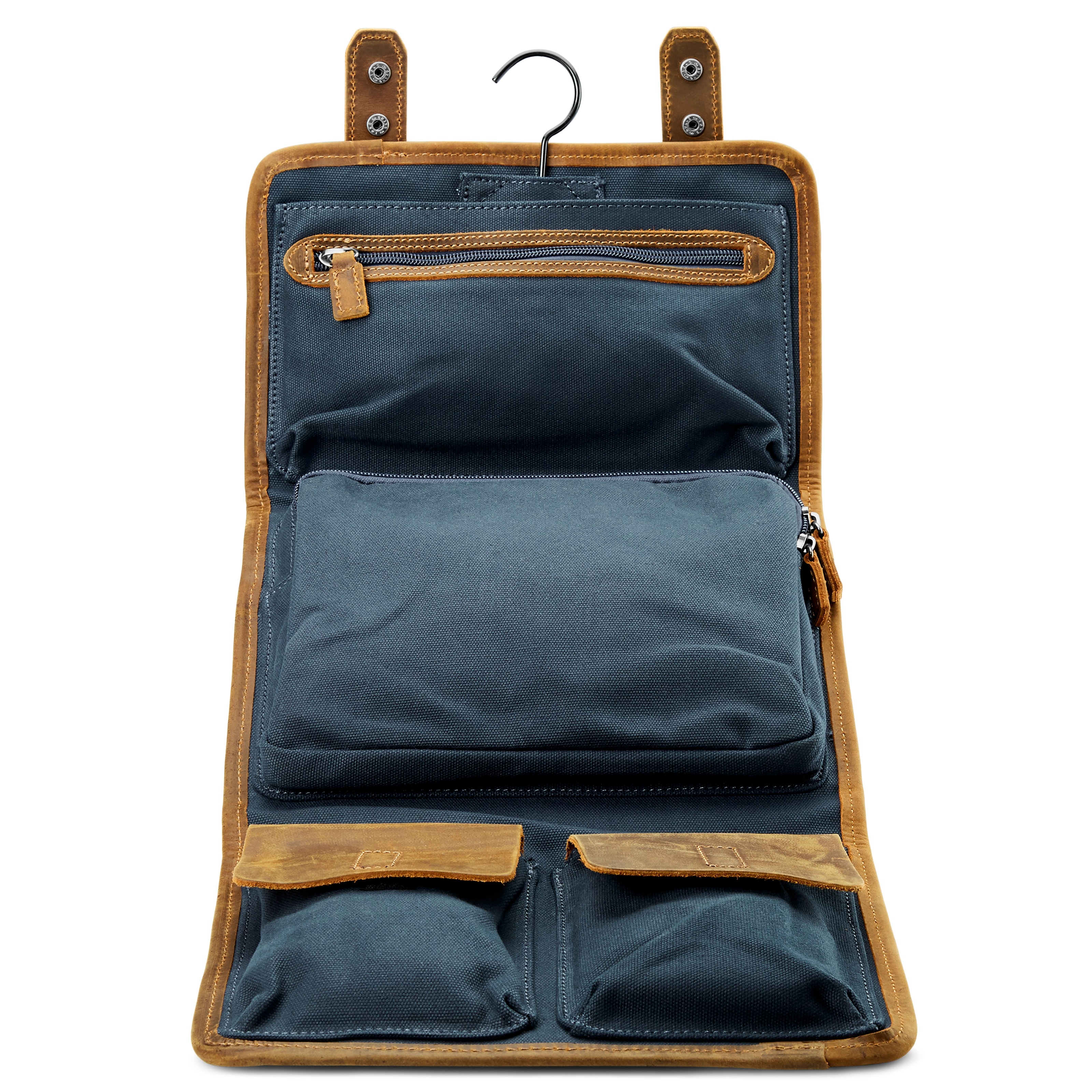 Sylas Blå & Tan Tarpa Toilettaske - 2