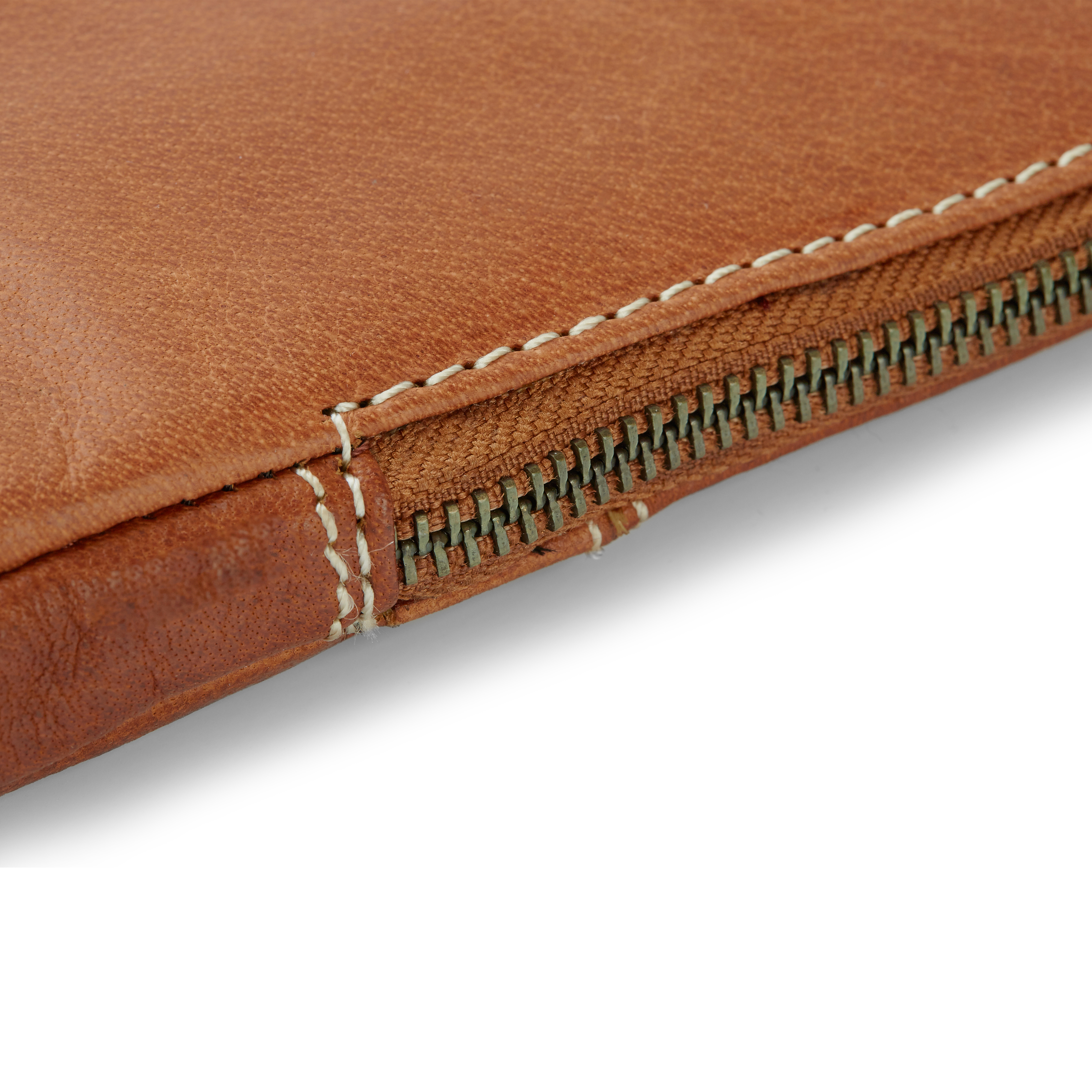Oxford Computer Sleeve i Tan Læder - Lille - 7