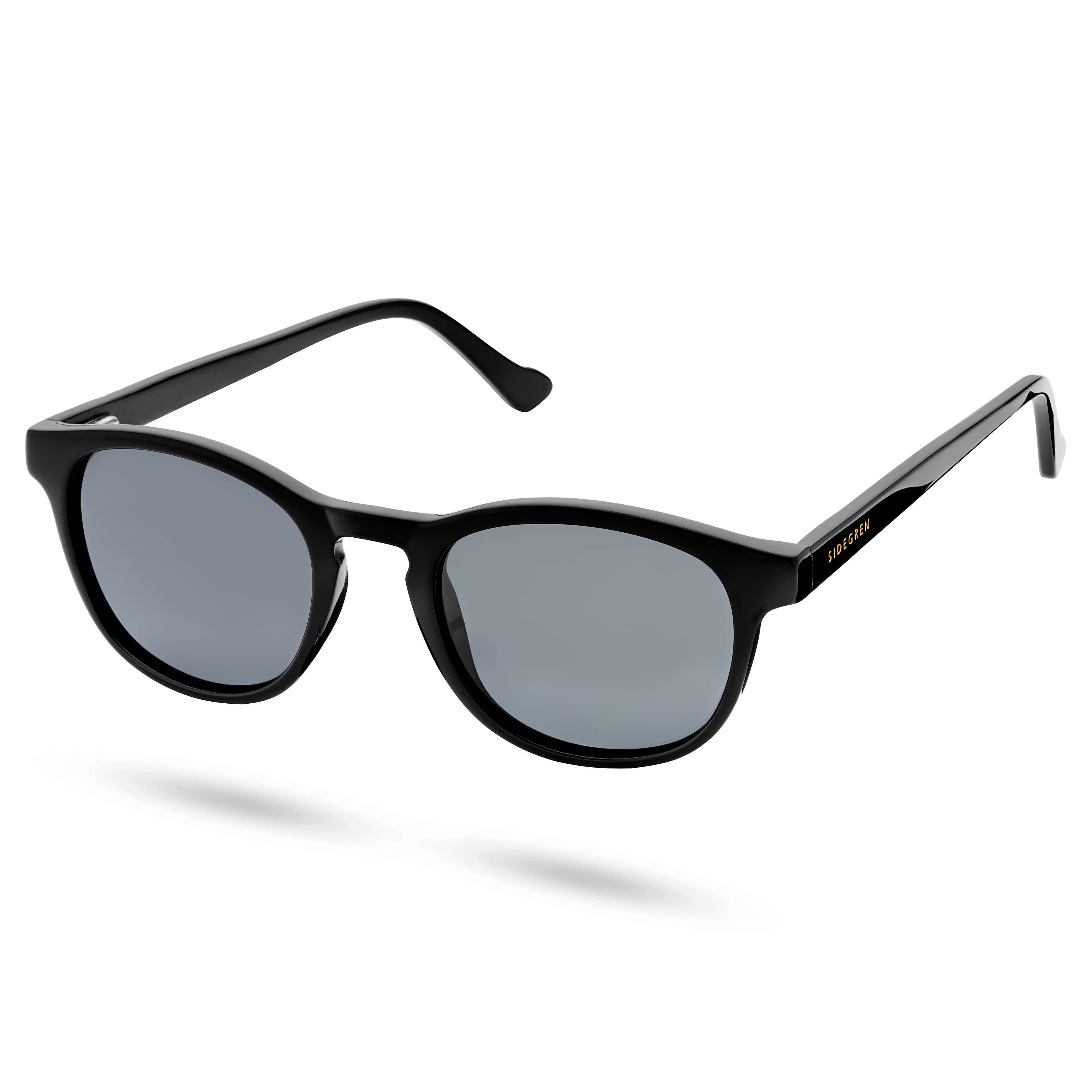 Classic Black Polarised Smokey Sunglasses