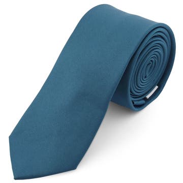 Βασική Μπλε Πετρόλ Γραβάτα 6cm