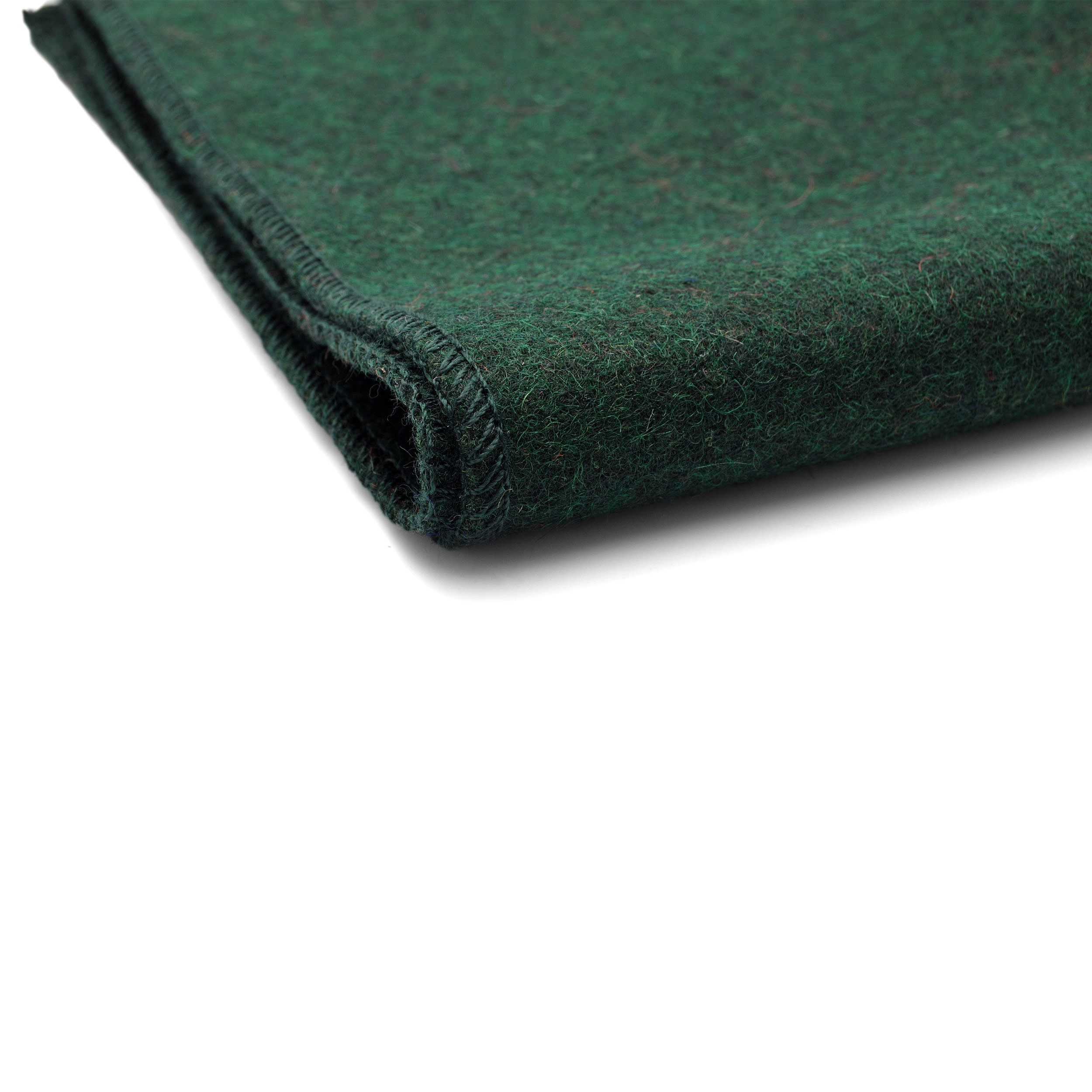 Zelená vlnená vreckovka do saka, ručne vyrobená - 3