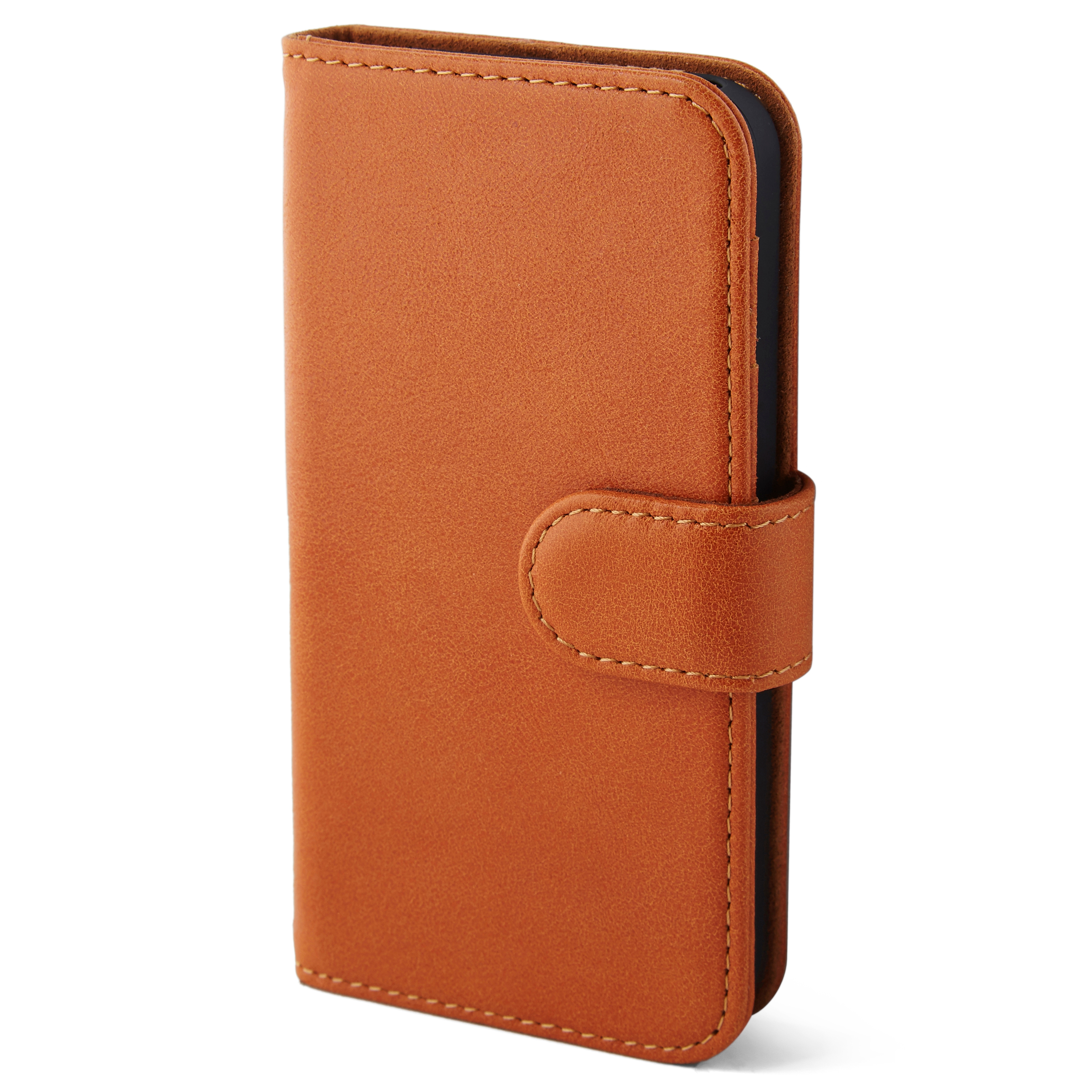 Funda de cuero canela para iPhone 5 - 3