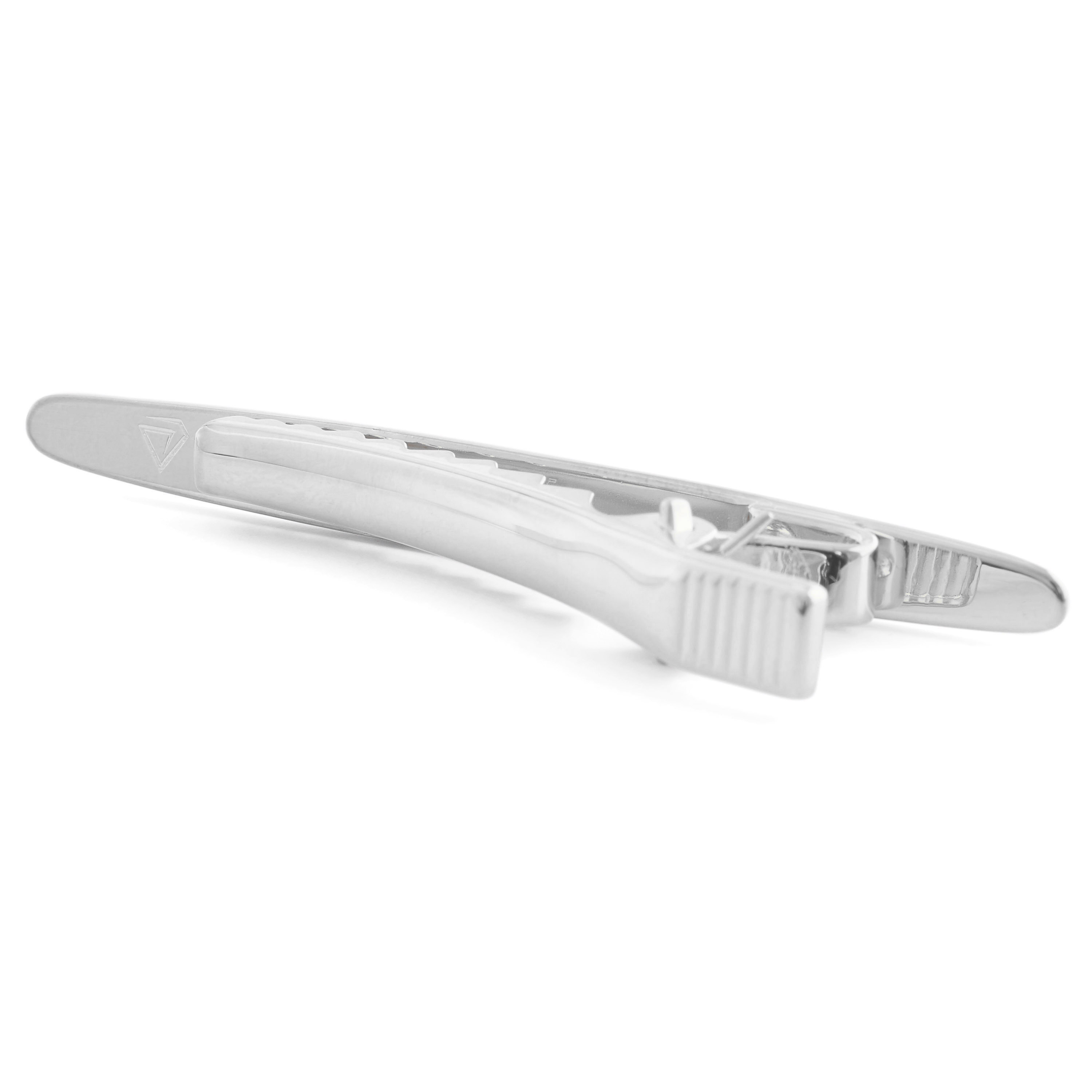 Ovalna kopča za kravatu od srebra od 925 srebra - 2