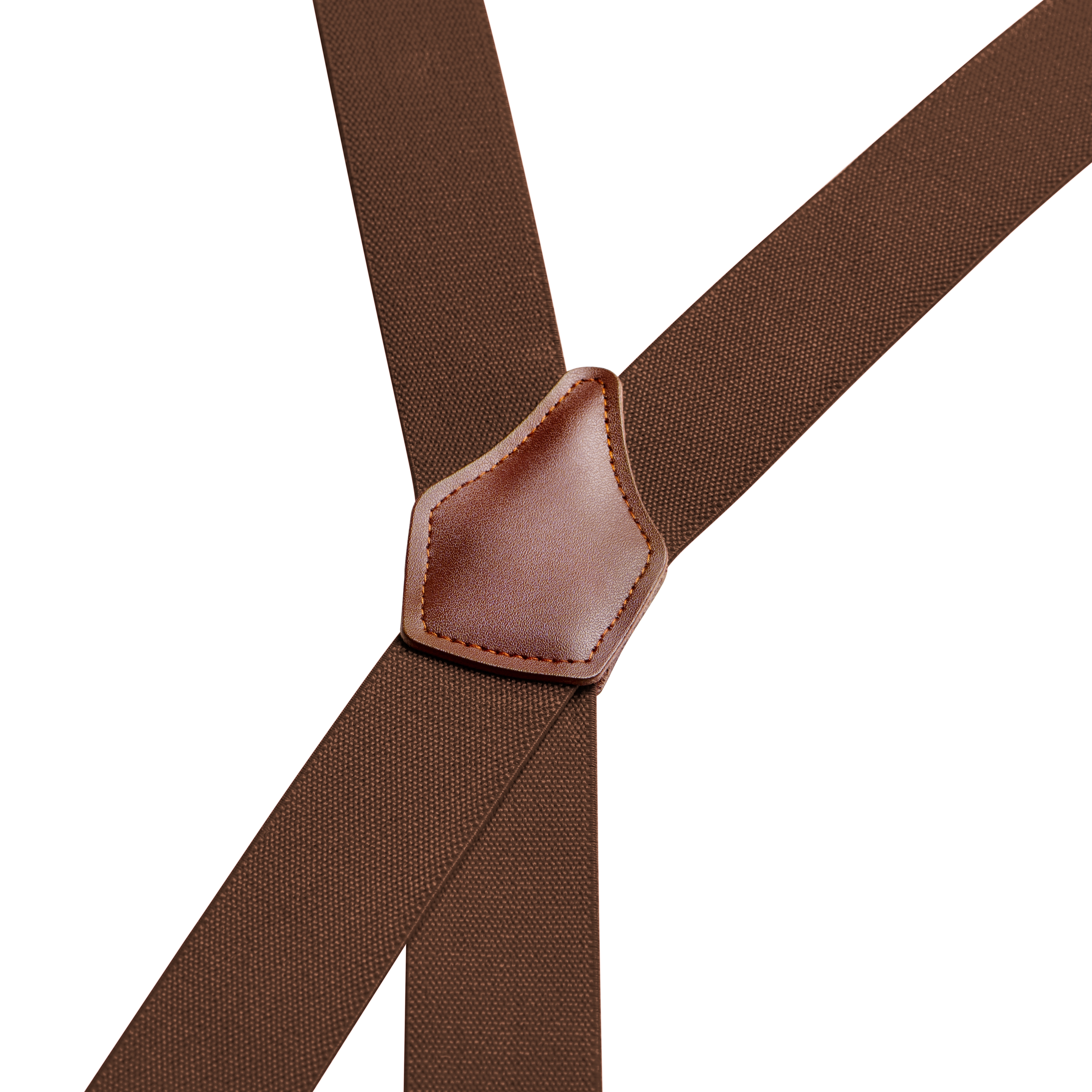 Vexel | XL Breite Dunkelbraune verstellbare X-Rücken Hosenträger - 2