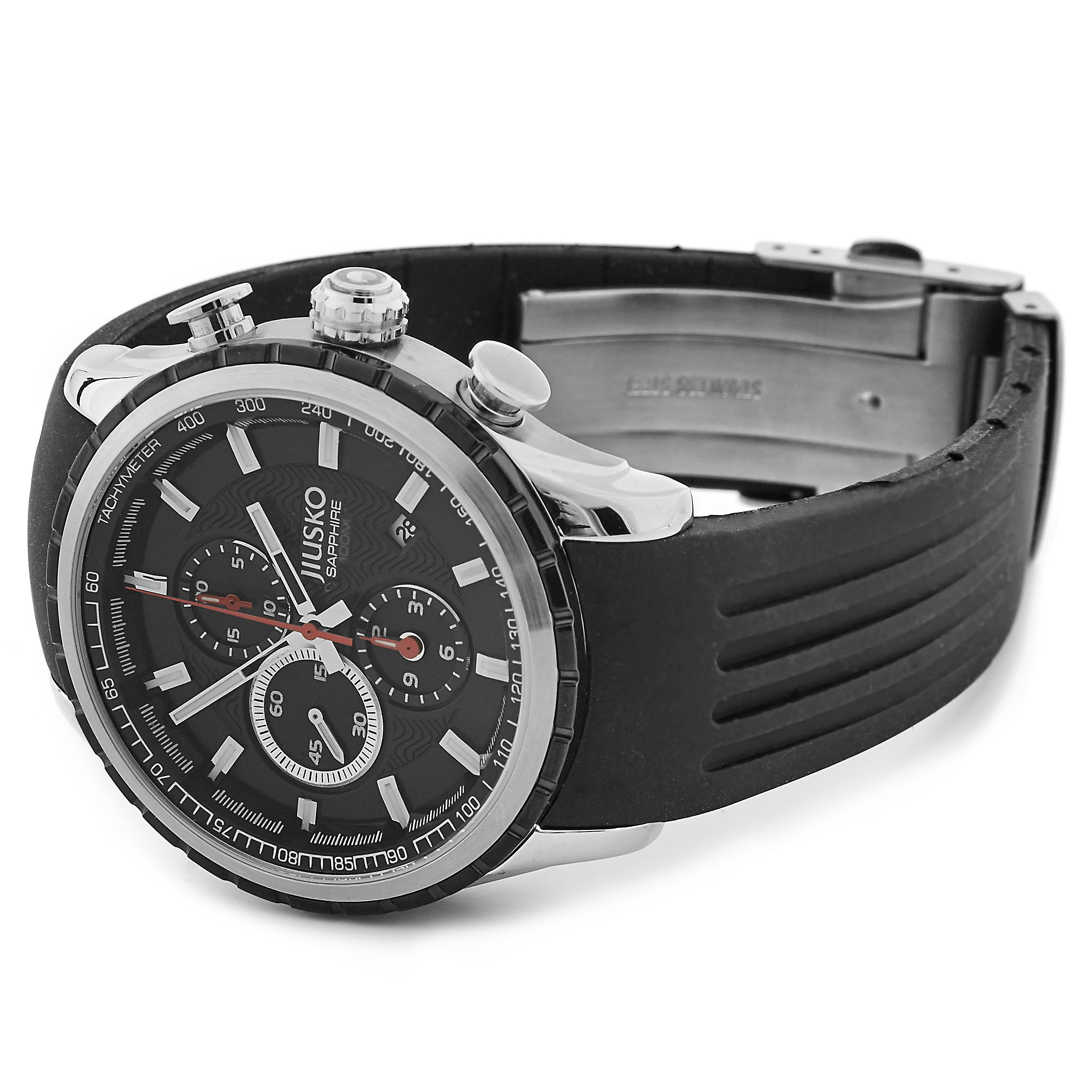 Svart Chrono Klokke - 2