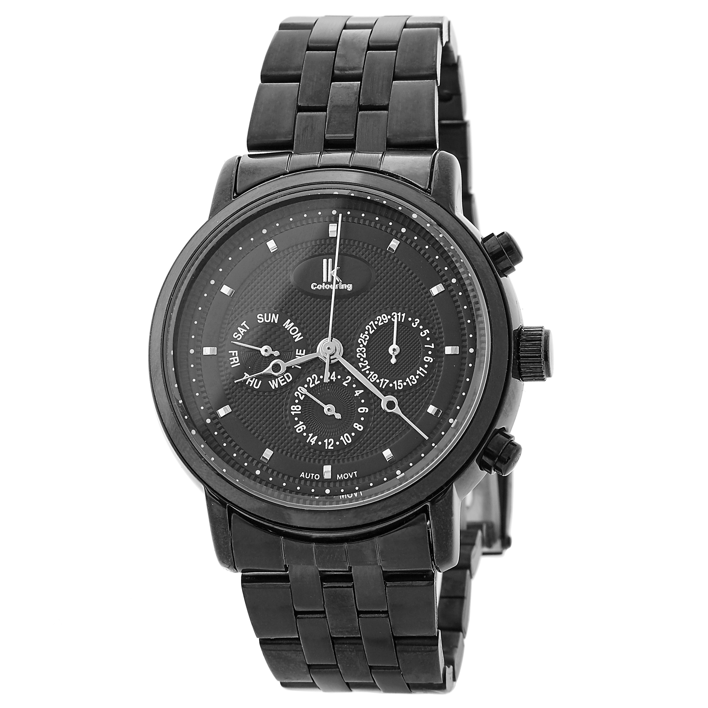 Черен часовник с три циферблата - 1