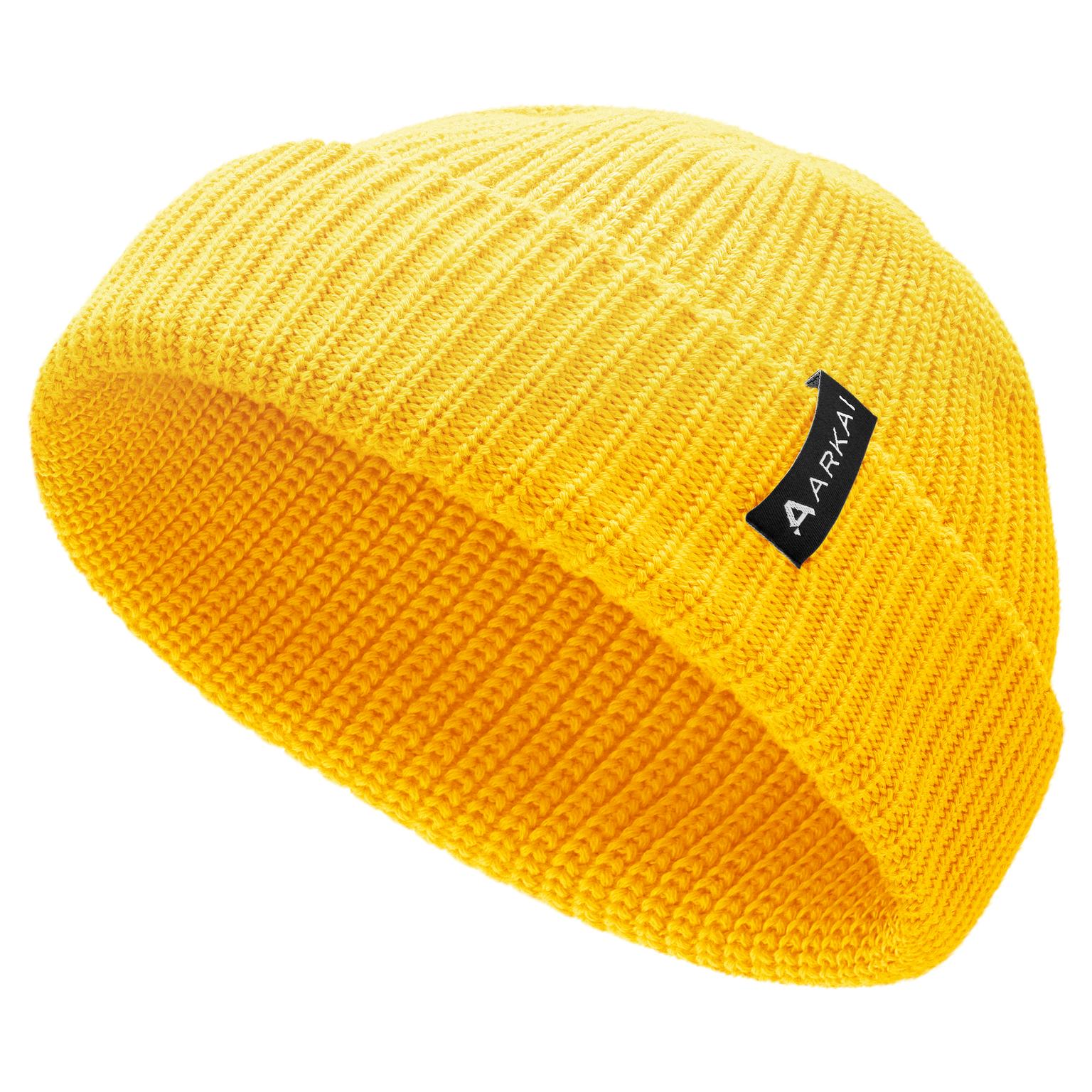 Nordic | Căciulă beanie Fisherman din poliester galben Nordic | Căciulă beanie Fisherman din poliester galben