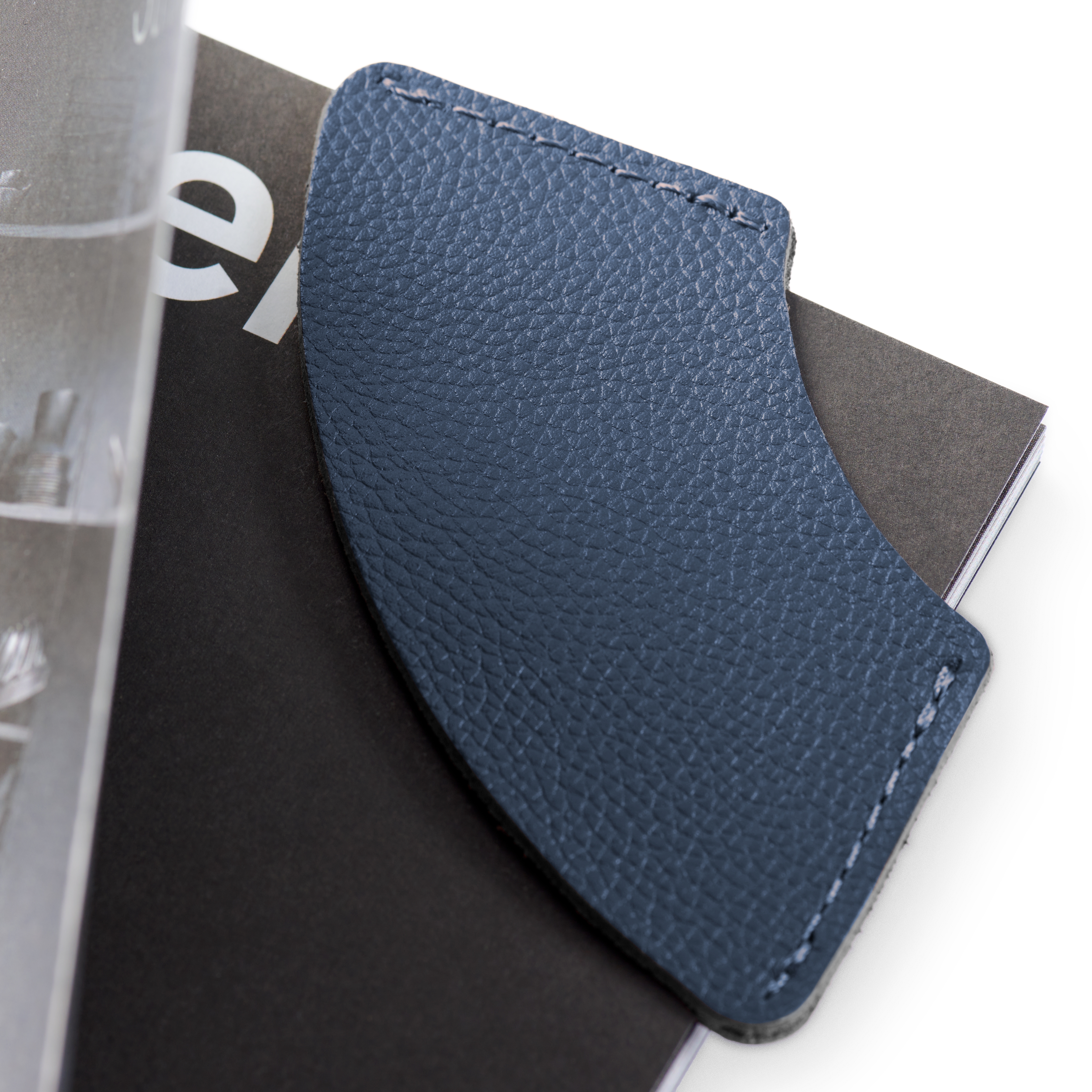 Boekenlegger | Marineblauw Leer | Hoek - 3