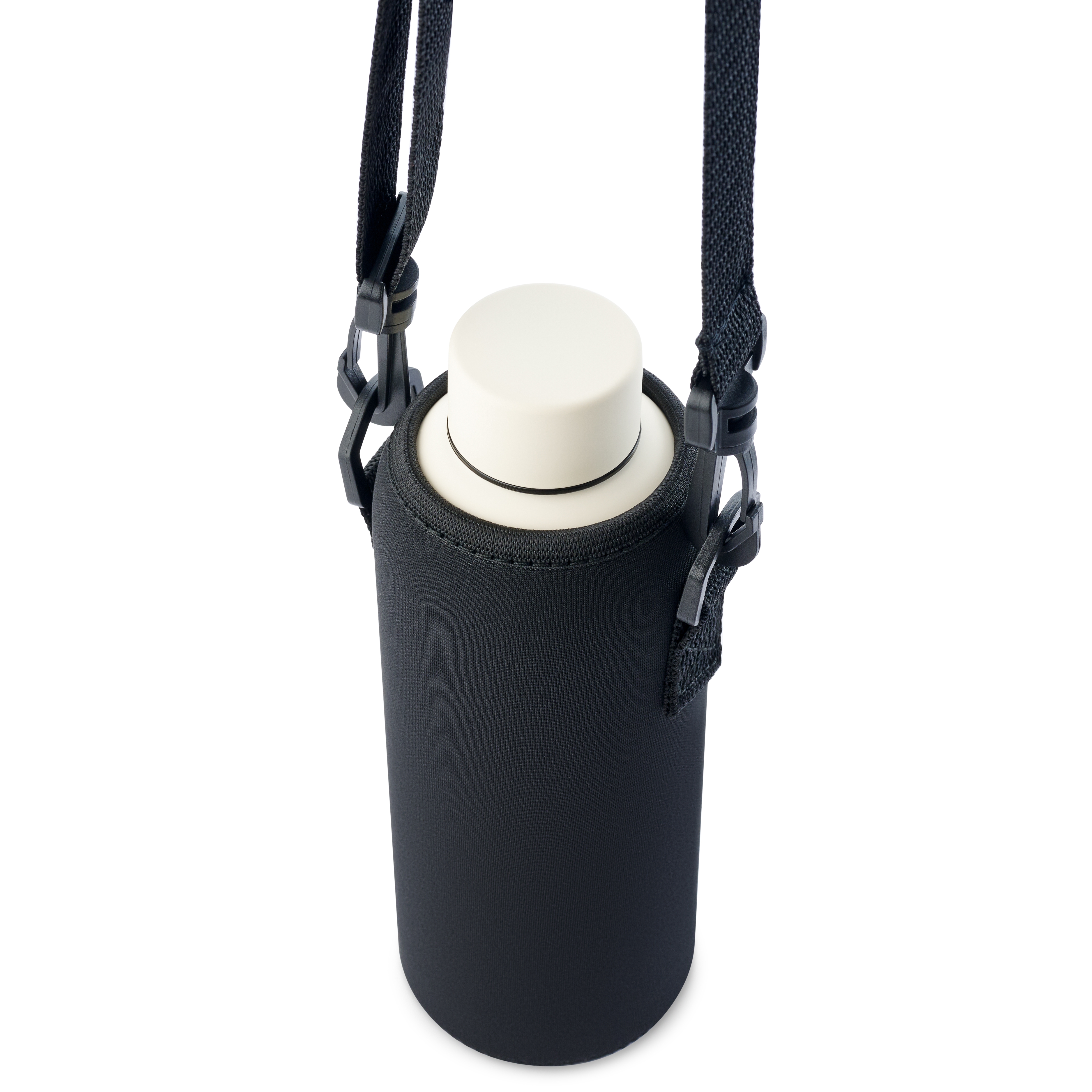 Schwarzer sportlicher Neopren-Flaschenhalter | 500 ml - 5