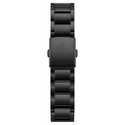 Yves | Czarna bransoleta do zegarka ze stali nierdzewnej