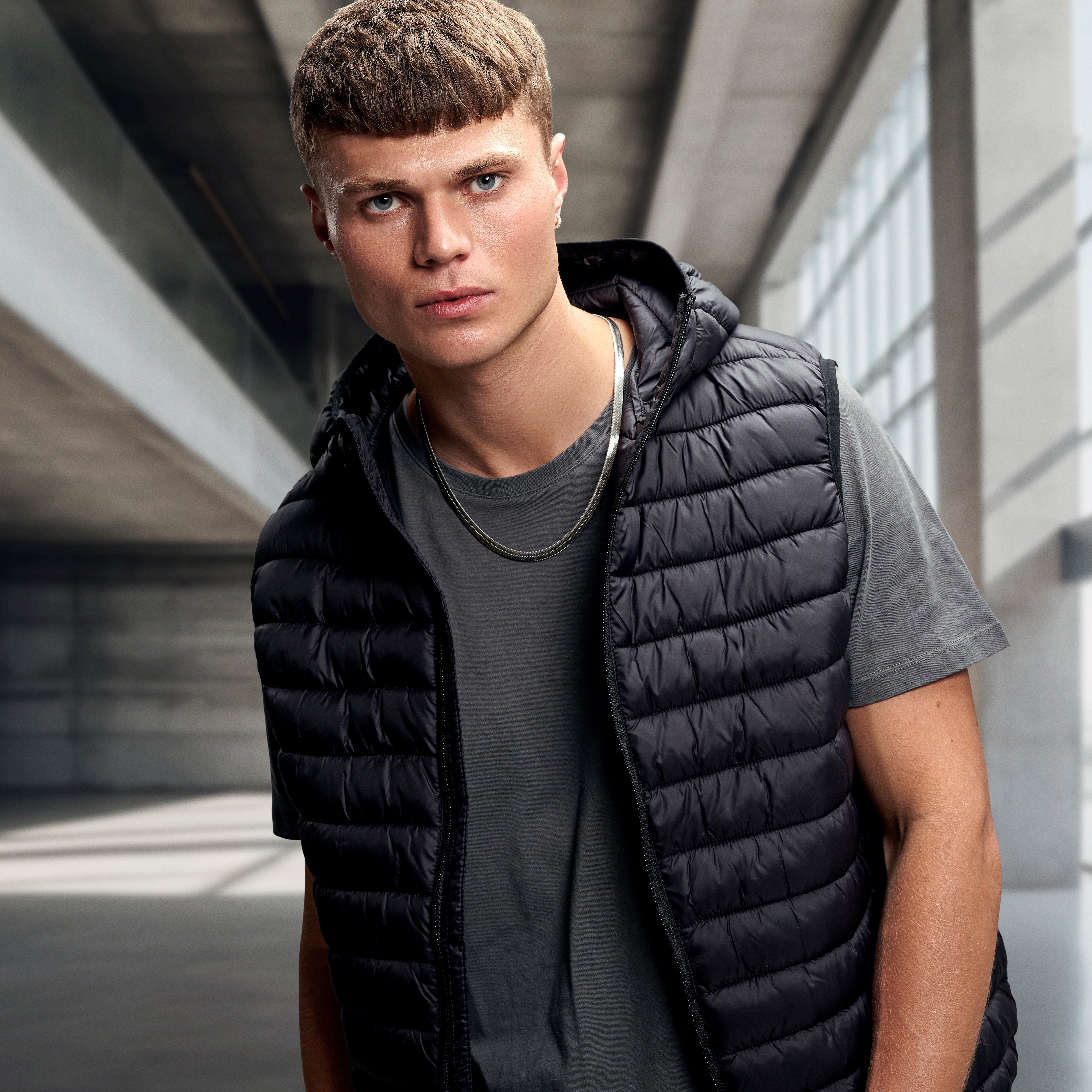 Argentia | 925s | Ródiummal bevonat ezüst halszálka mintájú nyaklánc - 6 mm - 6