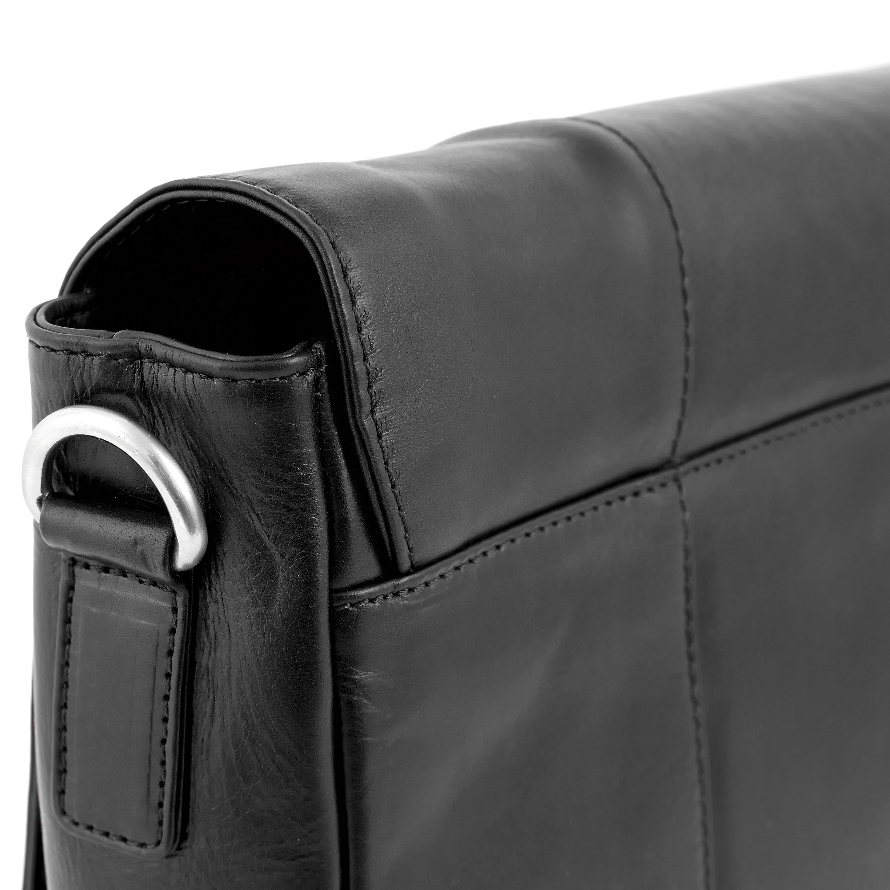 Bandolera de piel clásica negra Jasper - 7
