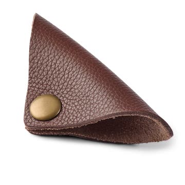 Cable Organiser | Dark Brown Leather | Triangle Cable Organiser | Dark Brown Leather | Triangle