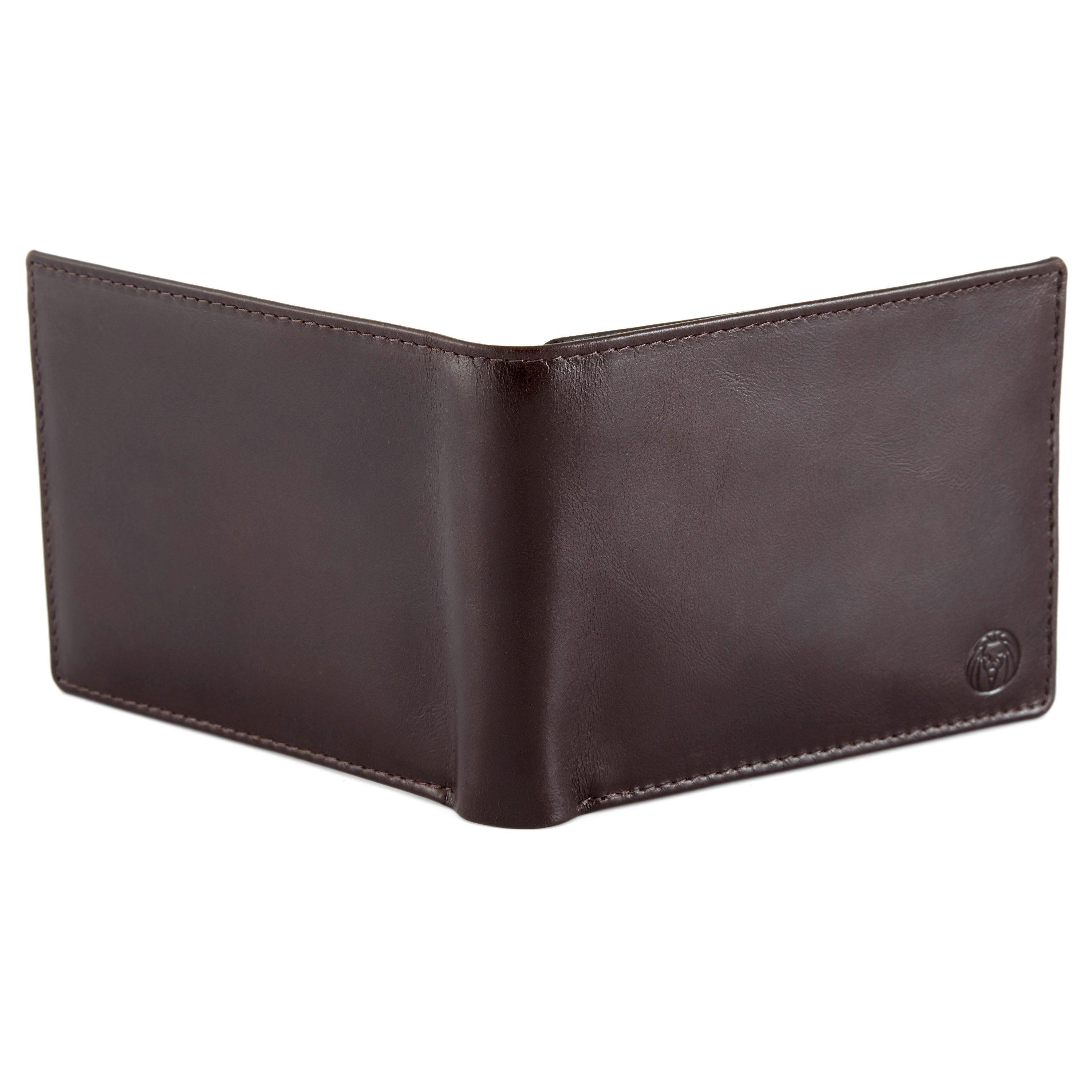 Mørkebrun Trifold Jasper Skinnlommebok - 5