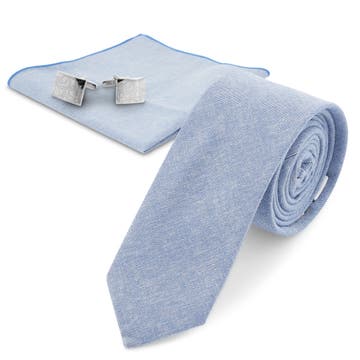 Pastelblauwe en Zilverkleurige Kostuum Accessoireset Pastelblauwe en Zilverkleurige Kostuum Accessoireset