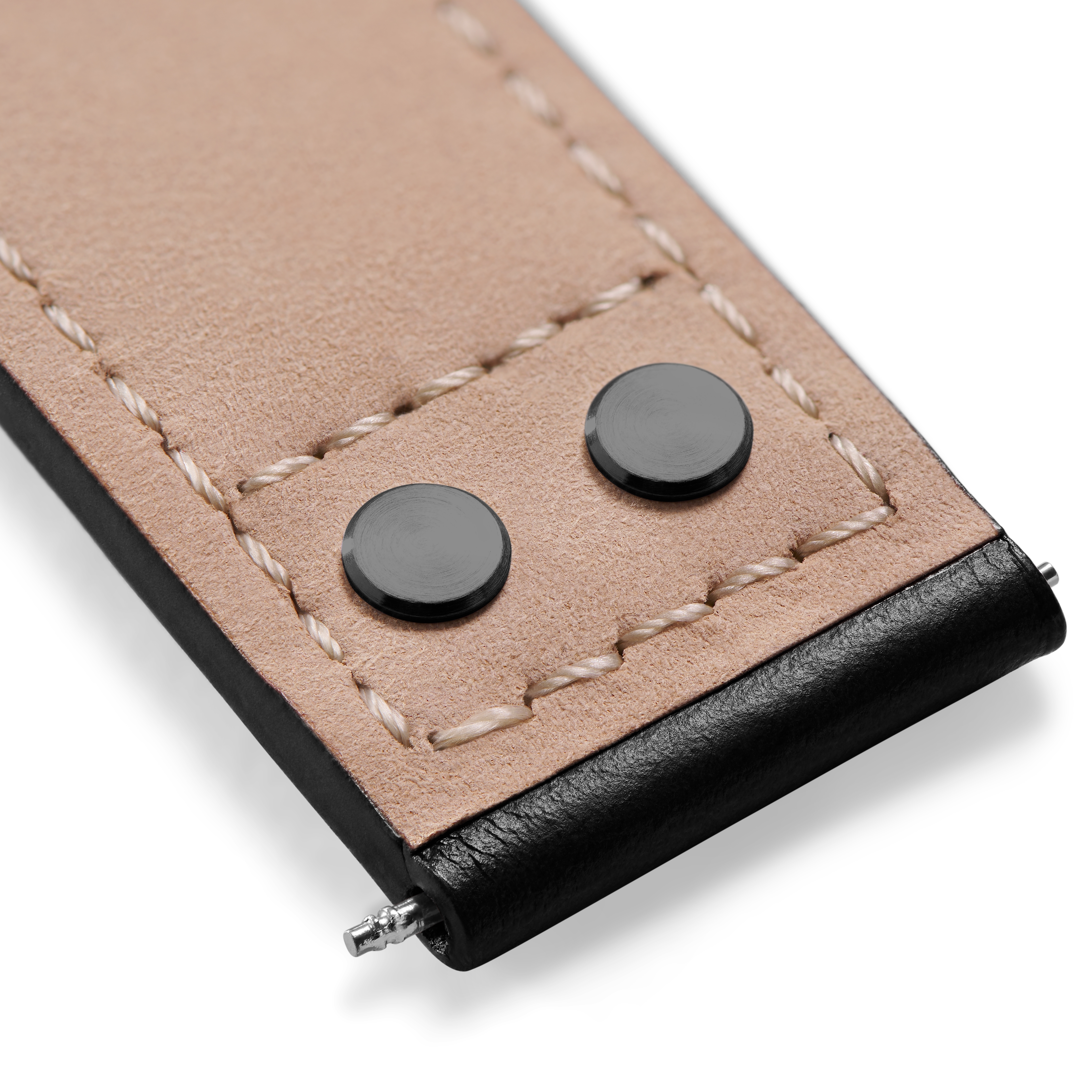 Black Leather Pilot’s Watch Strap - 4