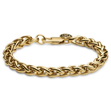 Essentials | 8 mm Gold-Tone Wheat Chain Bracelet Essentials | 8 mm Gold-Tone Wheat Chain Bracelet