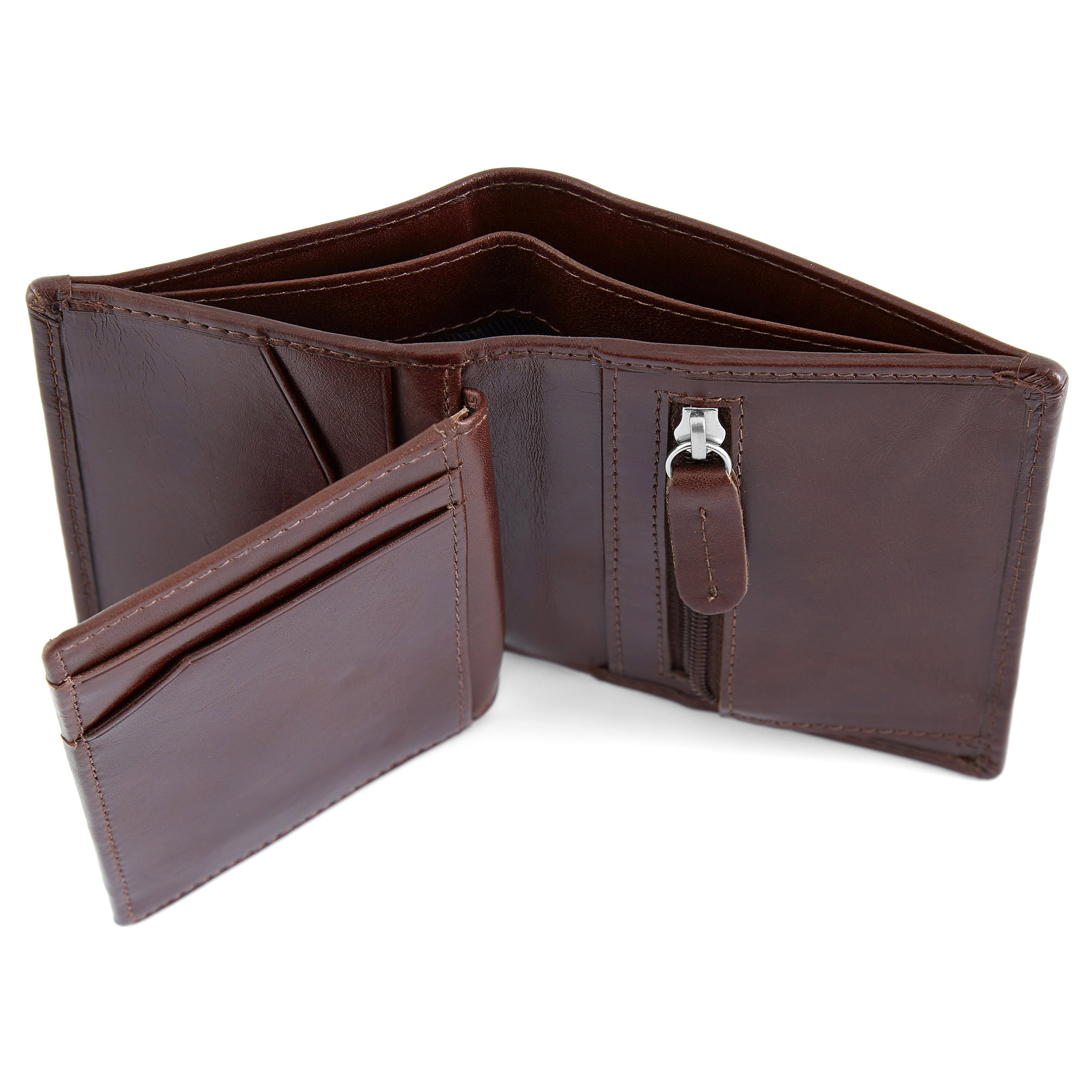 Minimalistische Braune Jasper Leder Geldbörse - 2