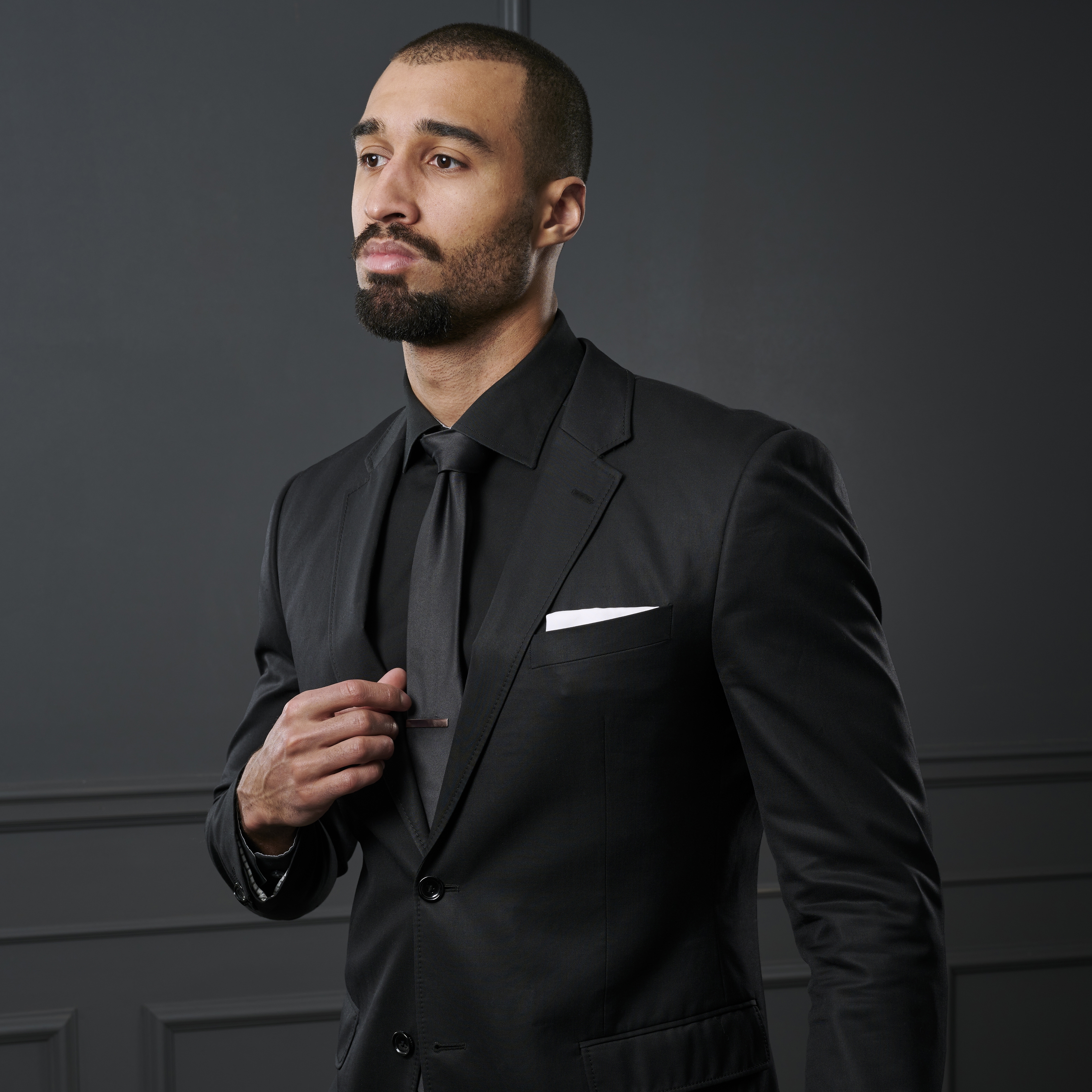 Black 8cm Basic Tie - 4