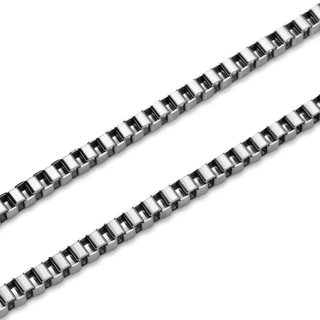 Essentials 3 Mm Silver Tone Square Box Chain Bracelet In Stock essentials-3-mm-silver-tone-square-box-chain-bracelet-in-stock
