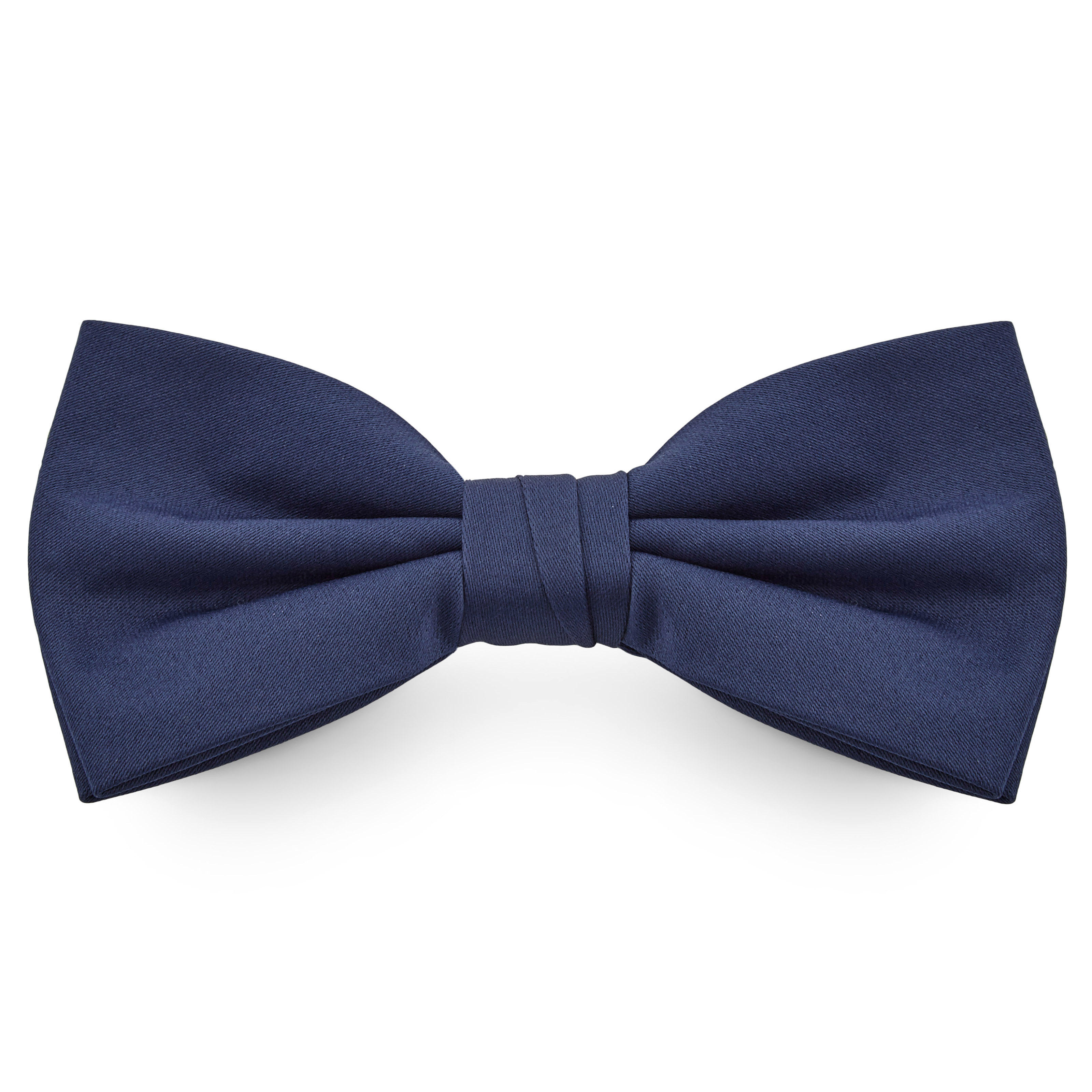 Midnight navy silk bow tie pre-tied - Buy online
