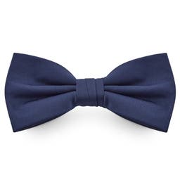 Navy Blue Basic Pre-Tied Bow Tie