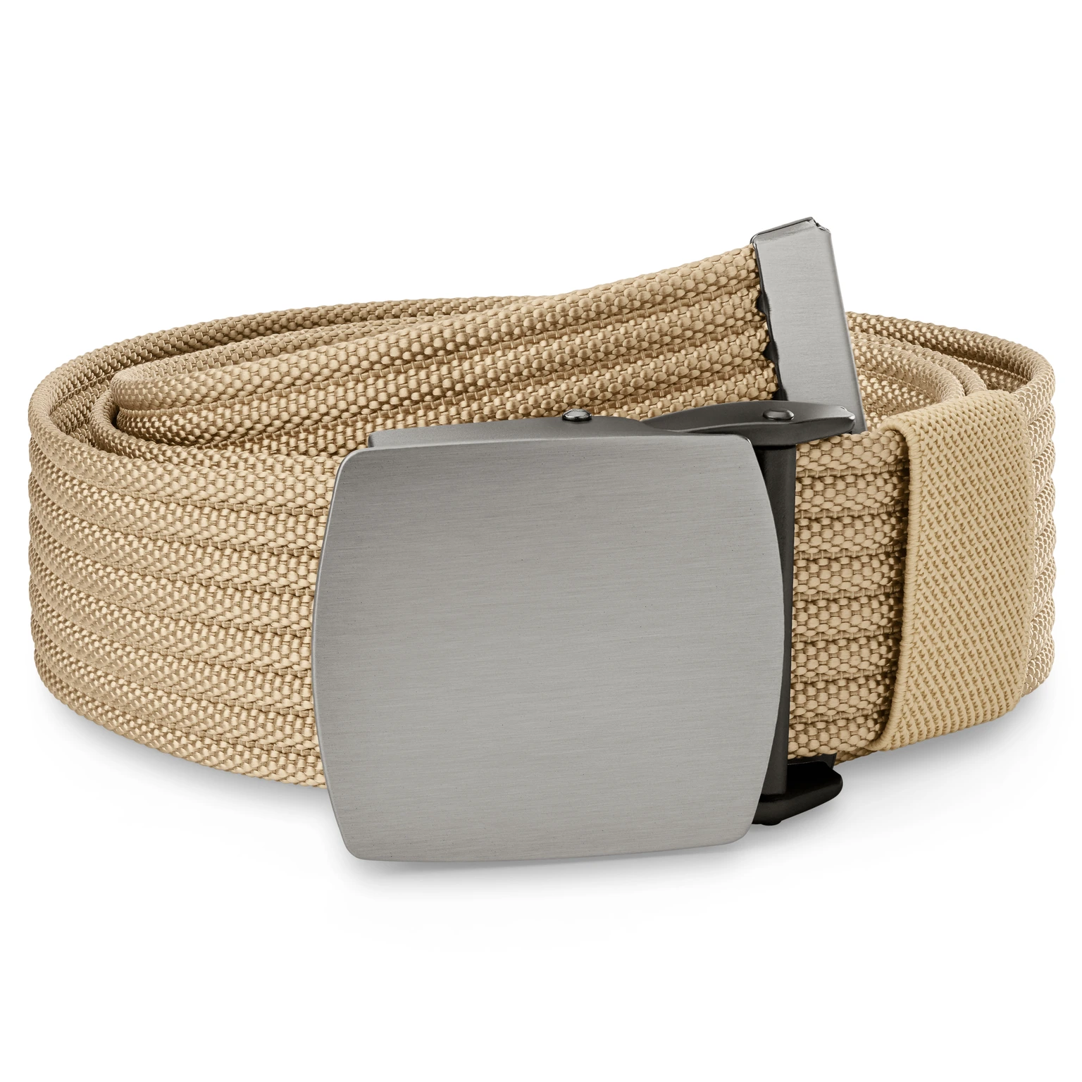 Virtus | Cintura in tela beige con chiusura automatica Virtus | Cintura in tela beige con chiusura automatica