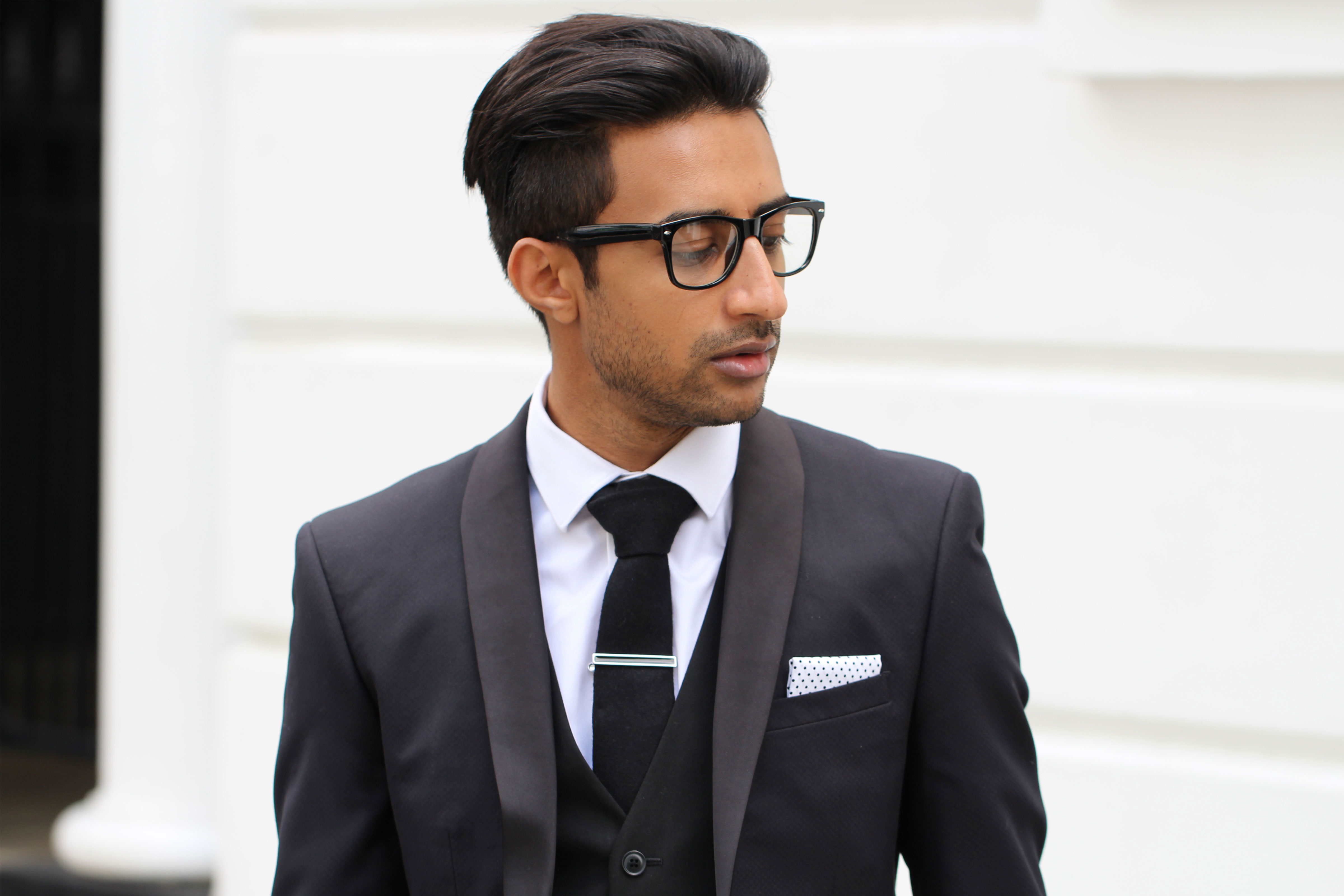 Silver-Tone & Black Tie Clip - 3