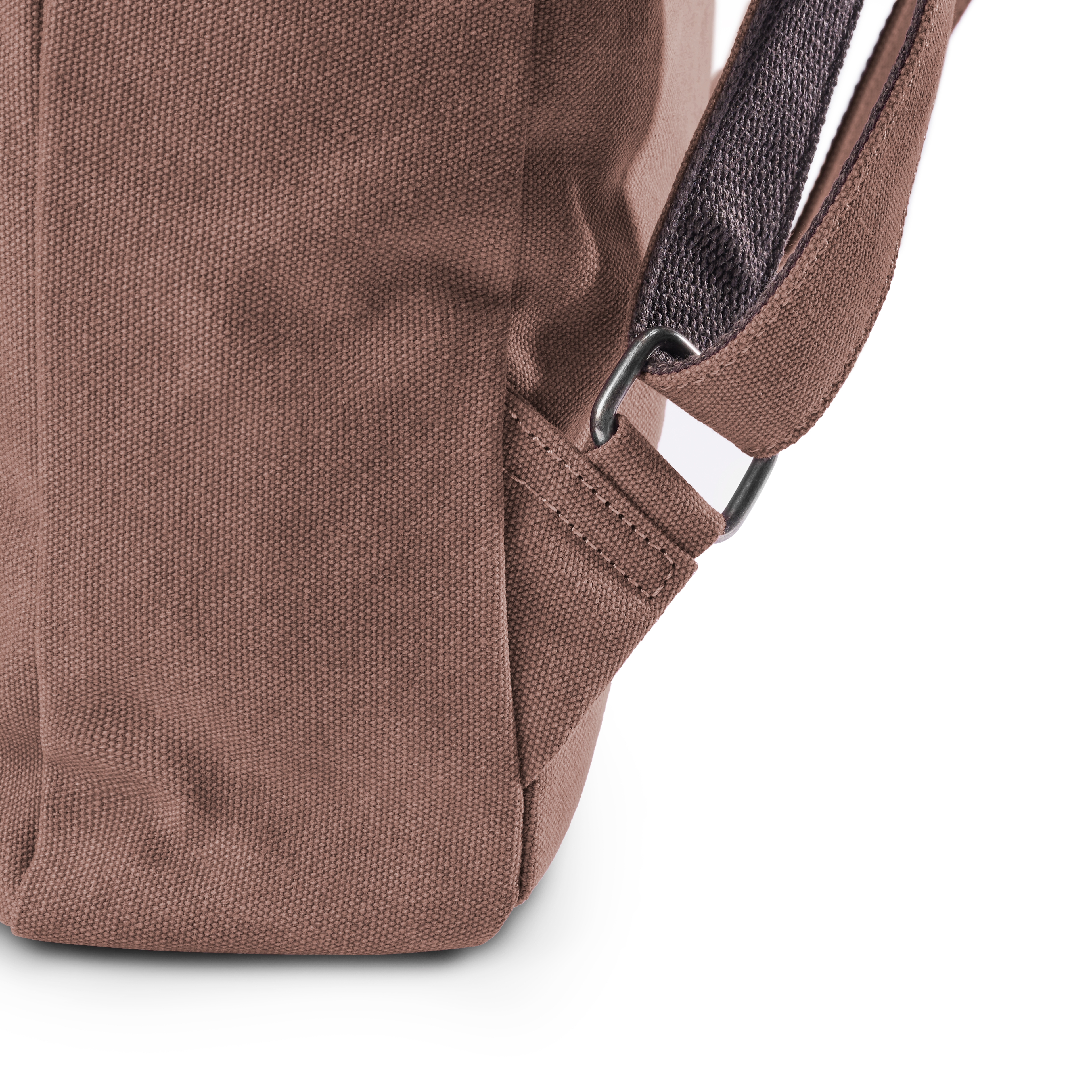 Rucsac vintage din piele și pânză maro deschis - 9