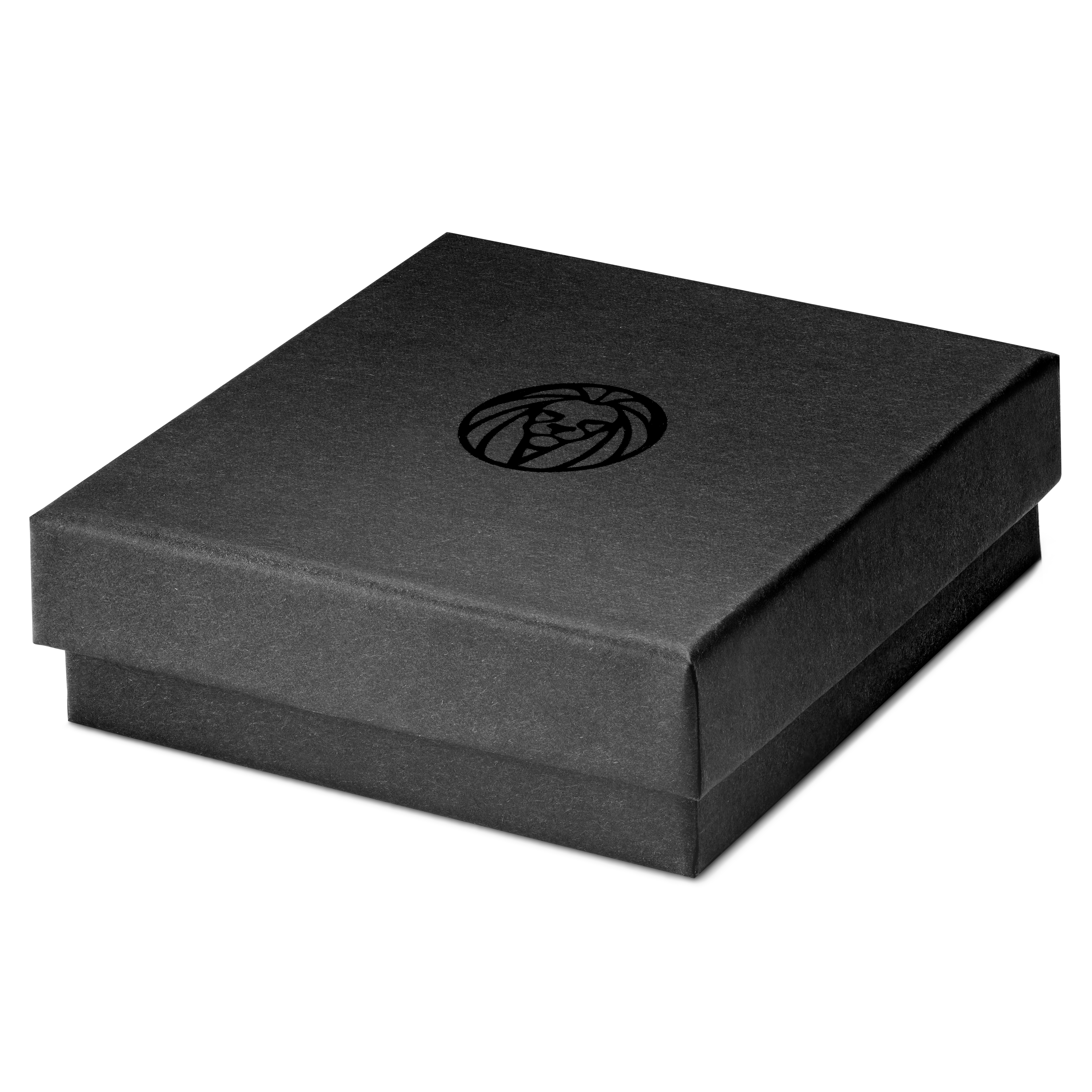 Nomen | Pulsera de identificación con cortes de cuero en negro y dorado - 6