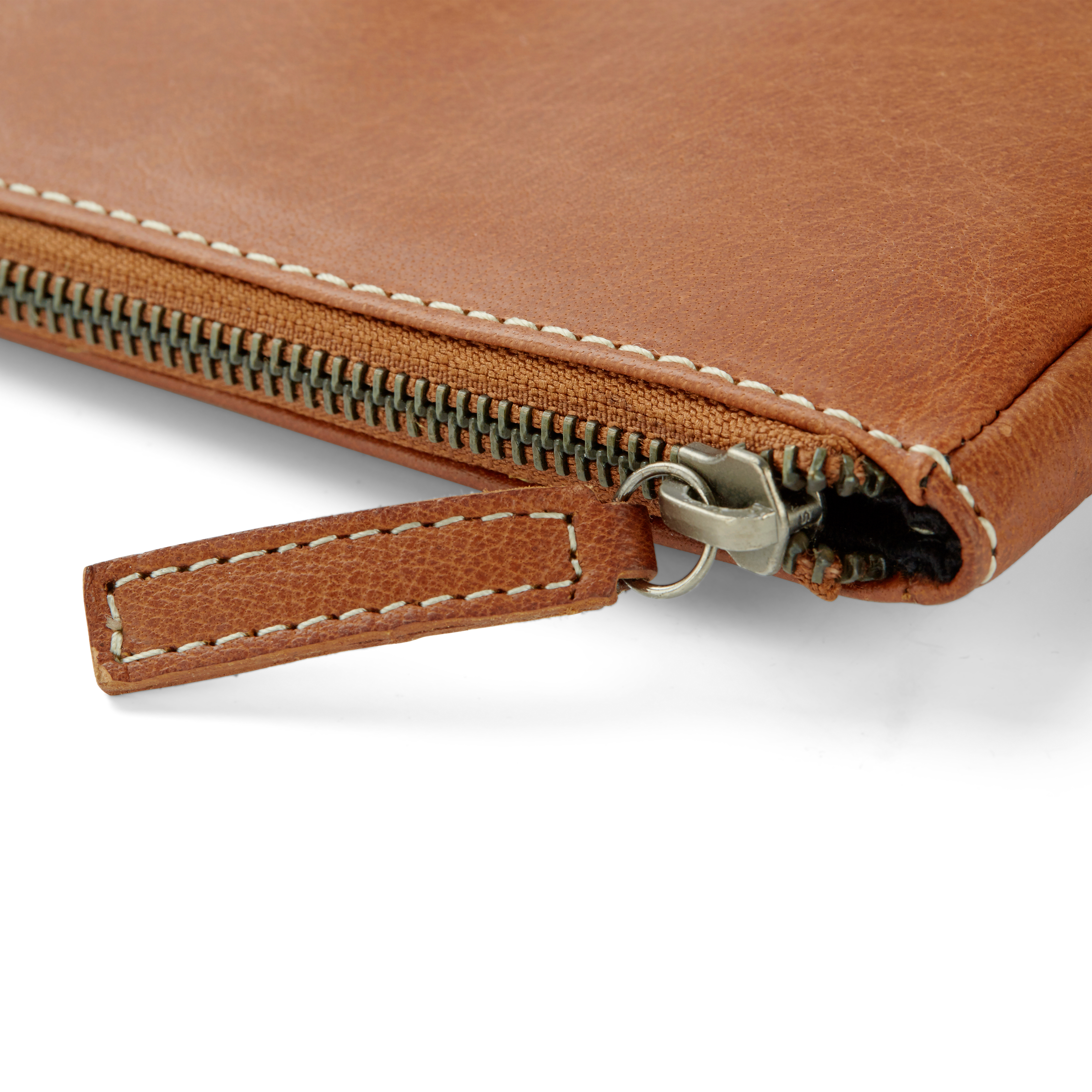 Oxford Computer Sleeve i Tan Læder - Lille - 8